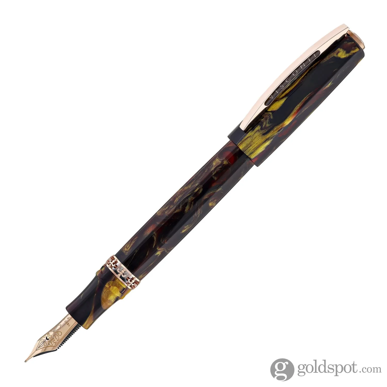 Visconti Medici Palazzo Fountain Pen in Pitti with Rose Gold Trim - Image 3