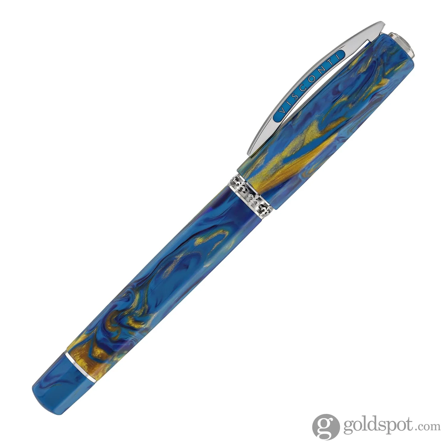 Visconti Medici Palazzo Fountain Pen in Vecchio with Palladium Trim - Image 5