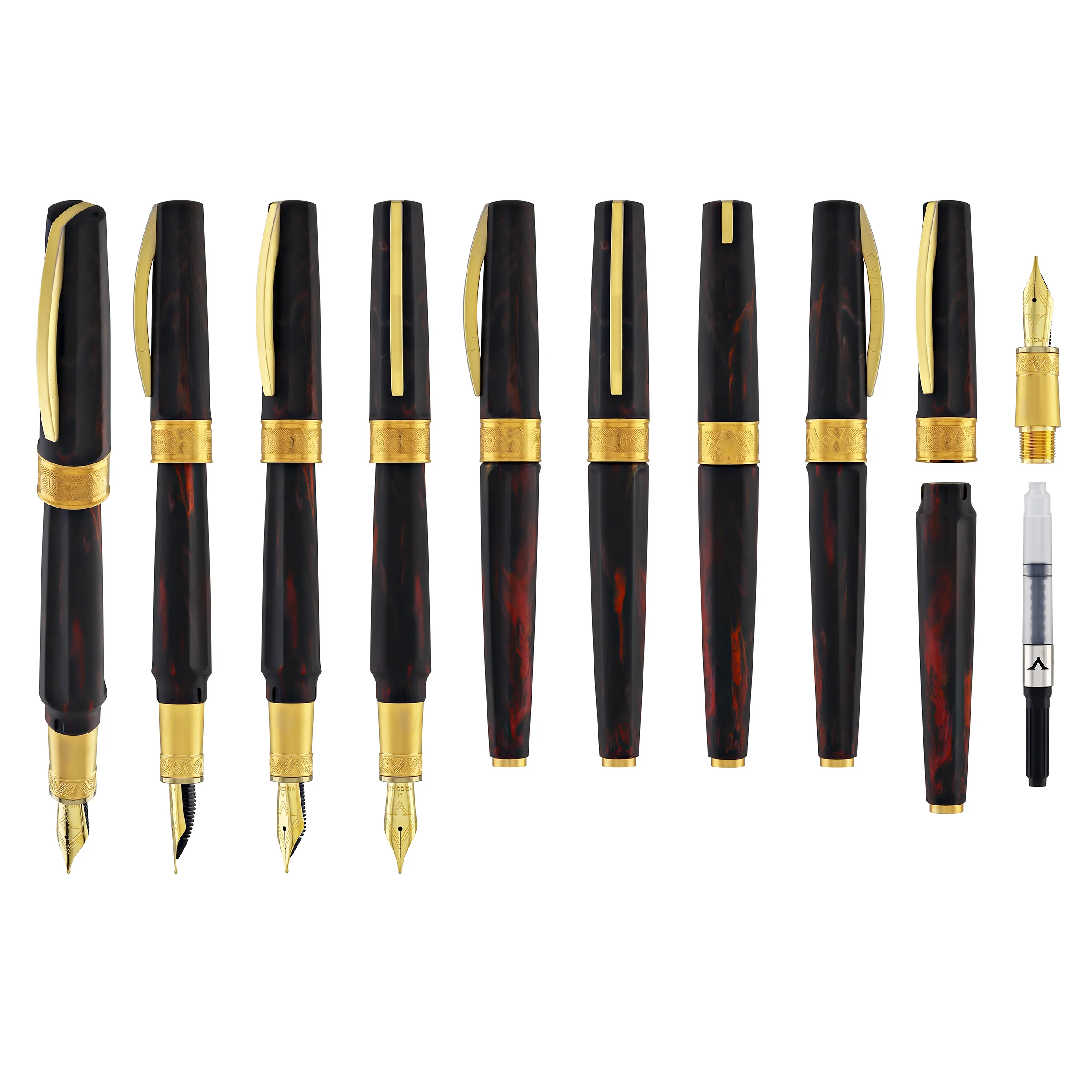 Visconti Mirage Mythos Fountain Pen in Hades - Image 9