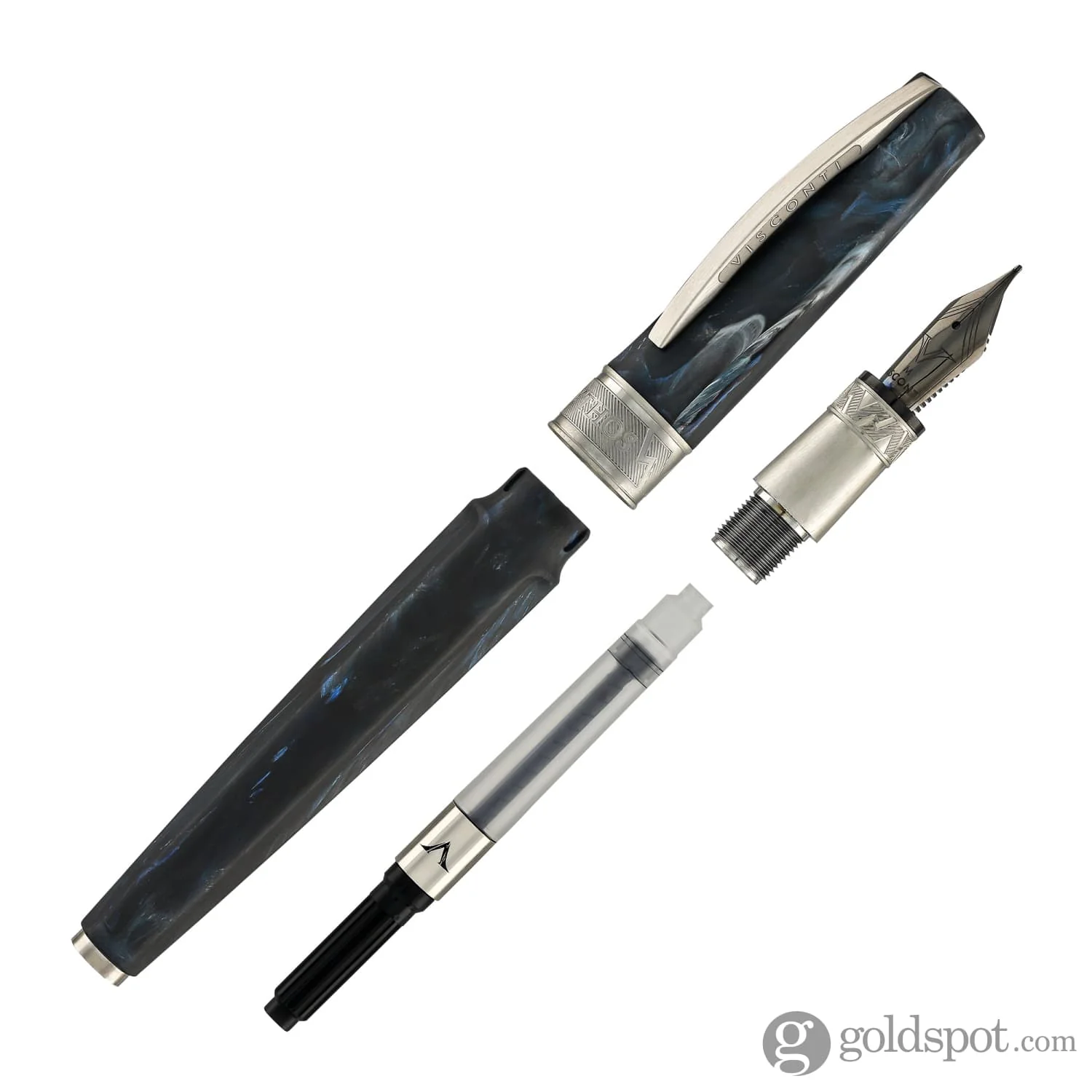 Visconti Mirage Mythos Fountain Pen in Poseidon - Image 6