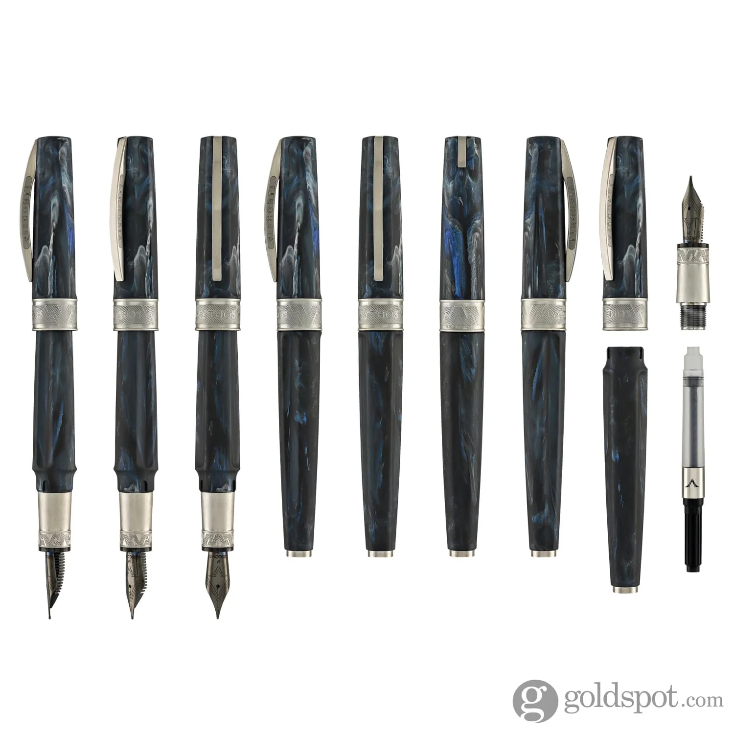 Visconti Mirage Mythos Fountain Pen in Poseidon - Image 7