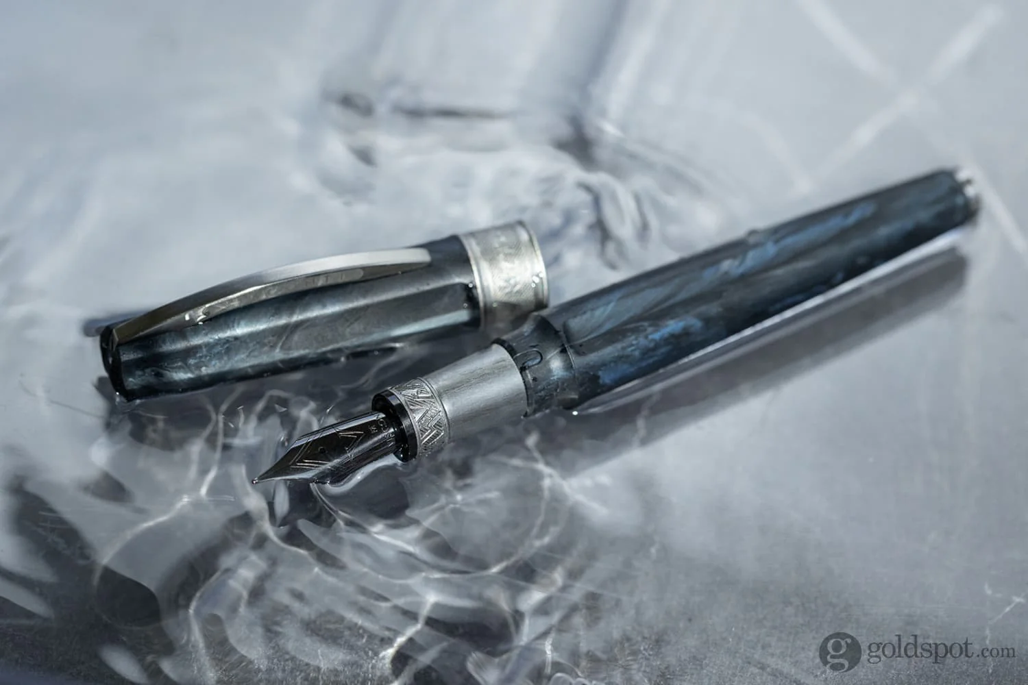 Visconti Mirage Mythos Fountain Pen in Poseidon - Image 9
