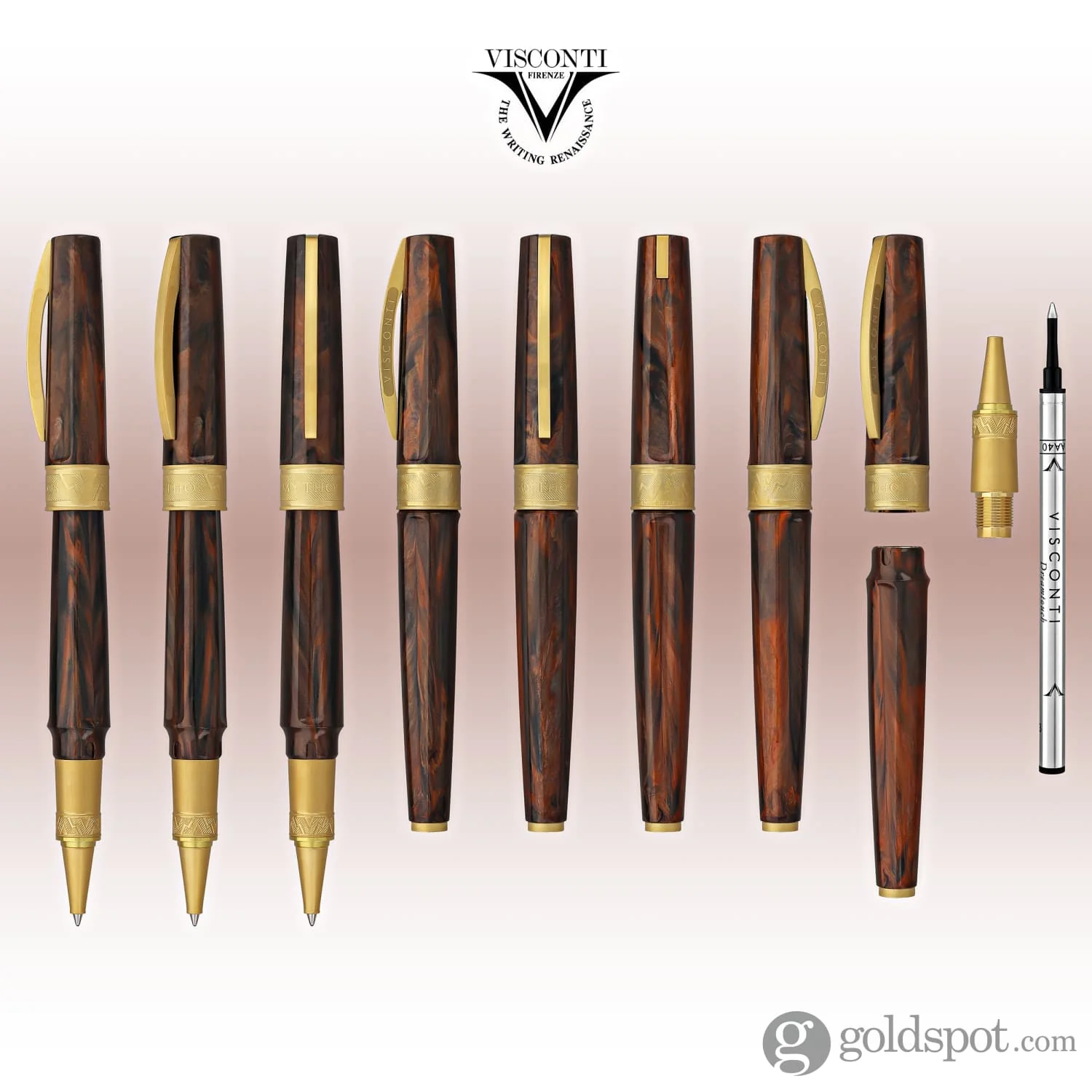 Visconti Mirage Mythos Rollerball Pen in Apollo - Image 8
