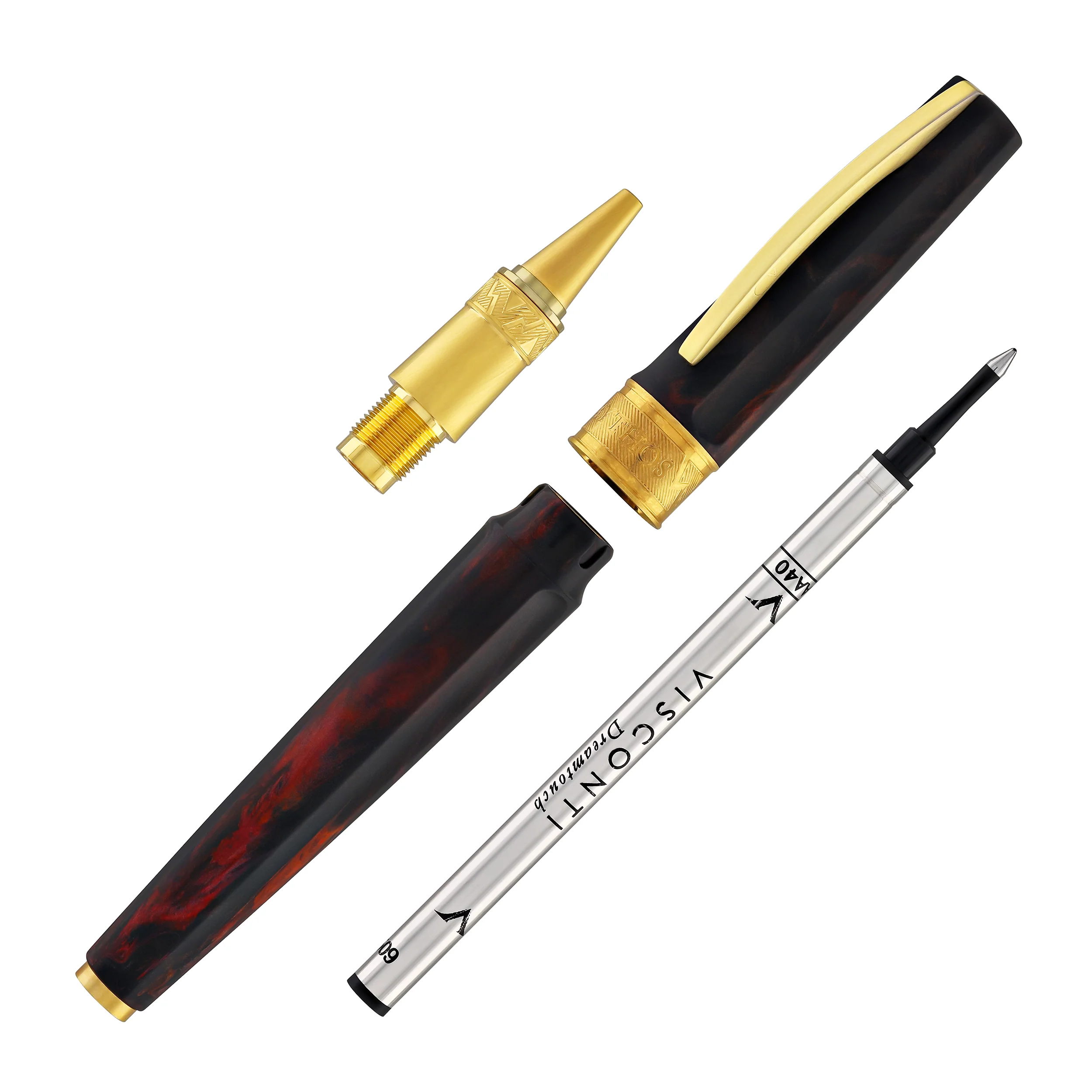 Visconti Mirage Mythos Rollerball Pen in Hades - Image 8