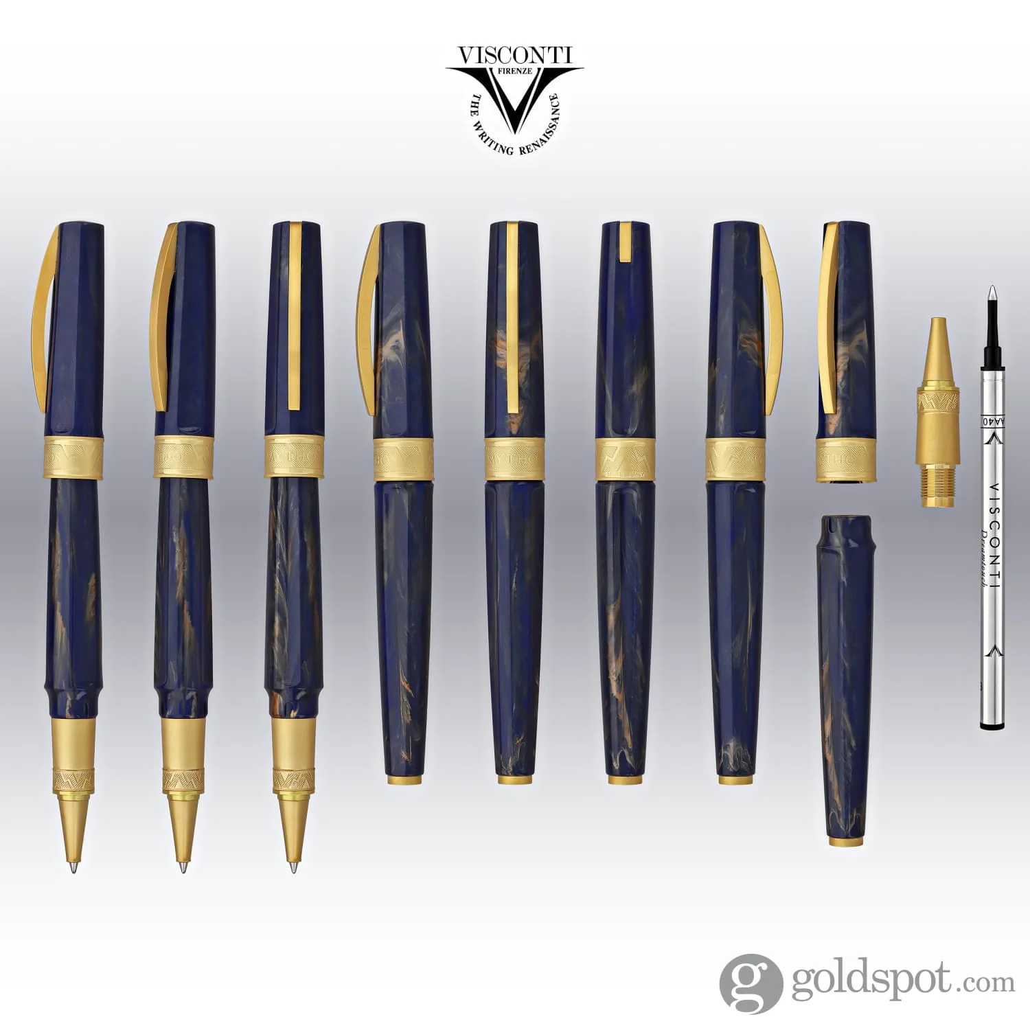 Visconti Mirage Mythos Rollerball Pen in Zeus - Image 8