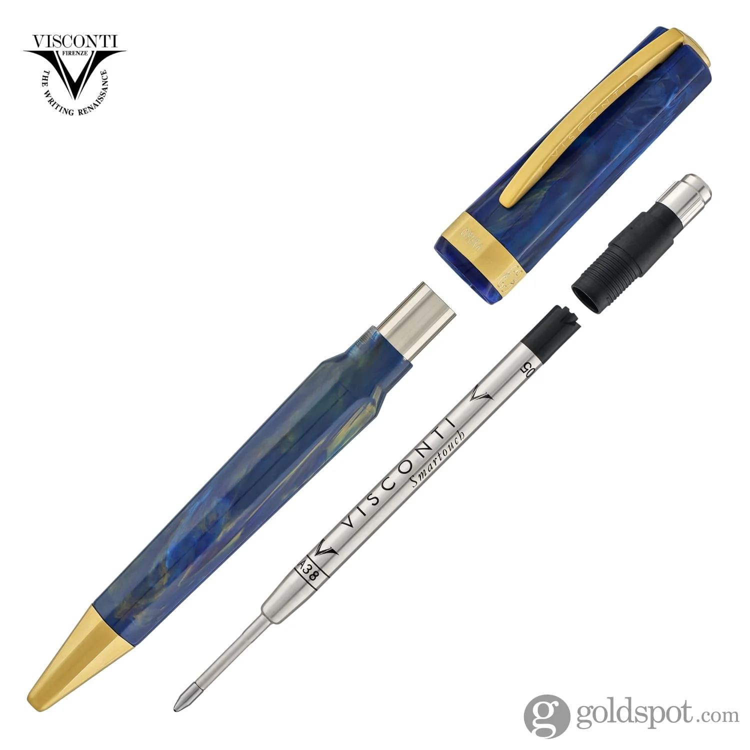 Visconti Opera Gold Ballpoint Pen in Blue - Image 5
