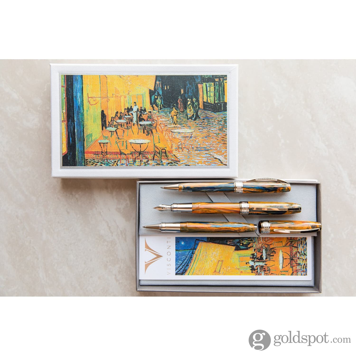 Visconti Van Gogh Ballpoint Pen in Cafe Terrace at Night - Image 10