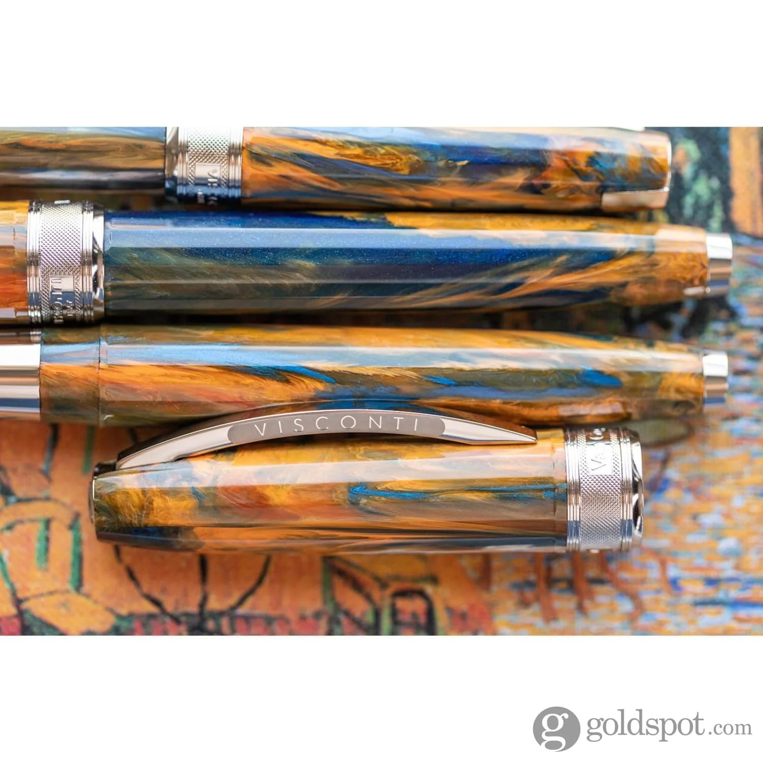 Visconti Van Gogh Ballpoint Pen in Cafe Terrace at Night - Image 9
