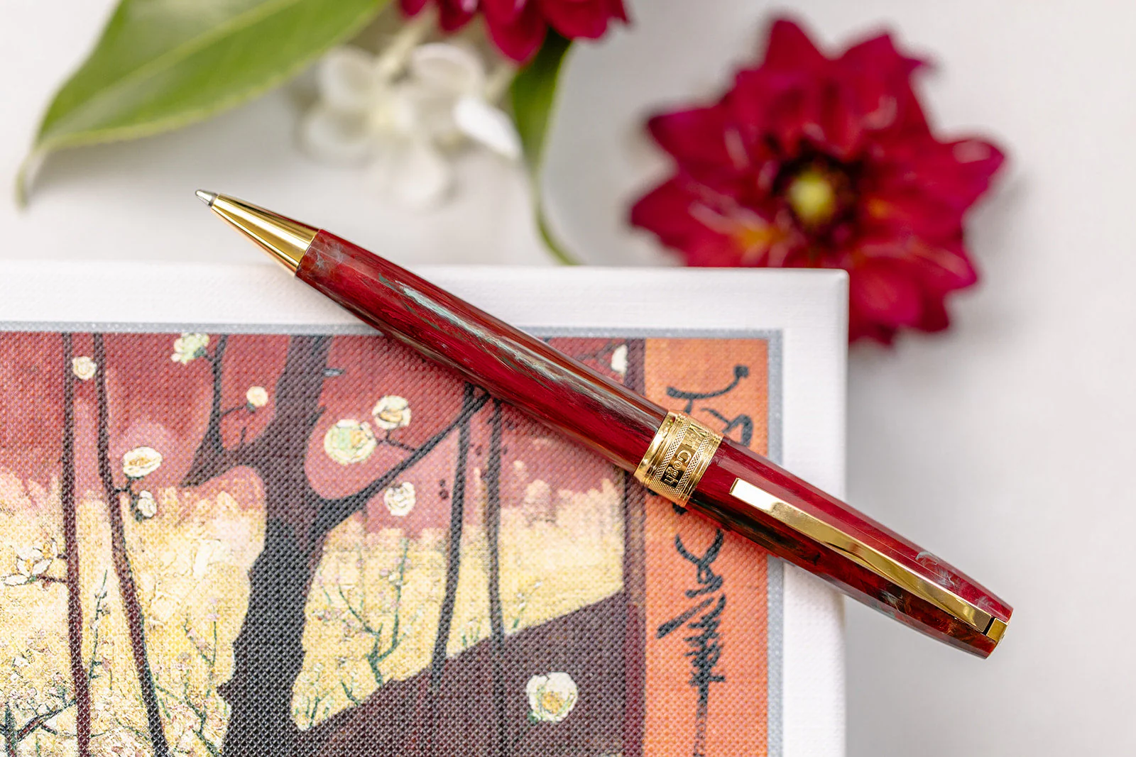 Visconti Van Gogh Ballpoint Pen in Flowering Plum Orchard - Image 8