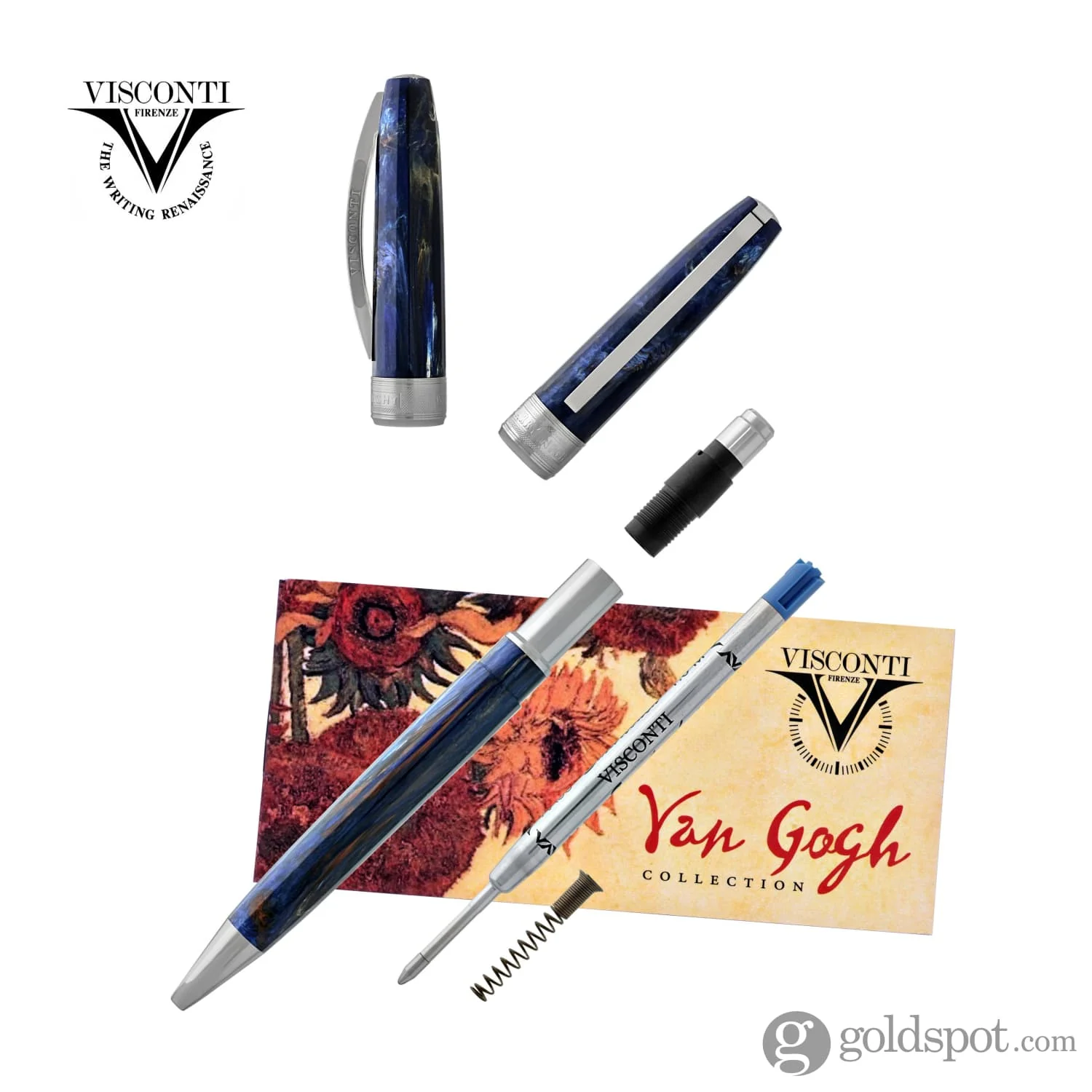 Visconti Van Gogh Impressionist Ballpoint Pen in Starry Night - Image 3