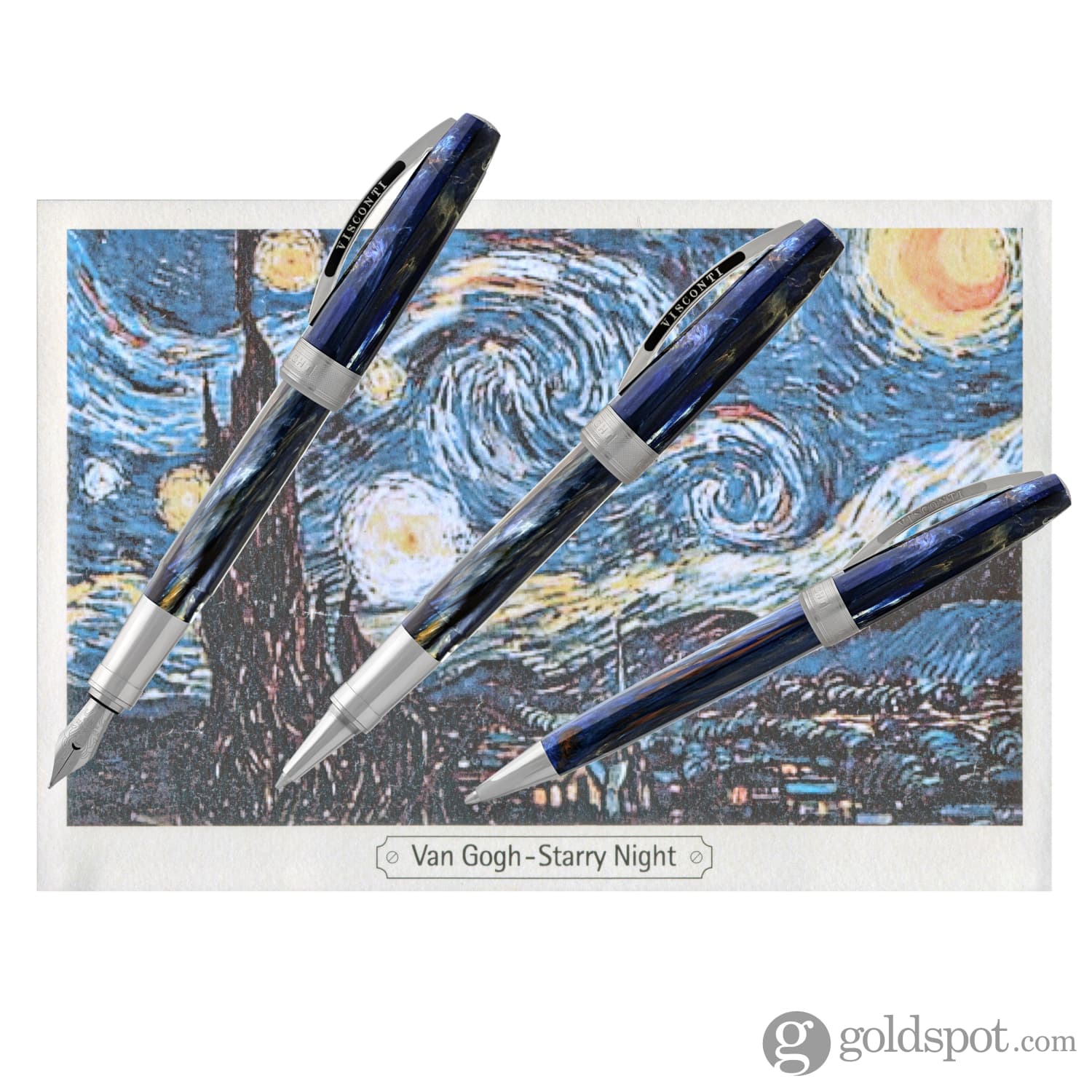 Visconti Van Gogh Impressionist Ballpoint Pen in Starry Night - Image 4