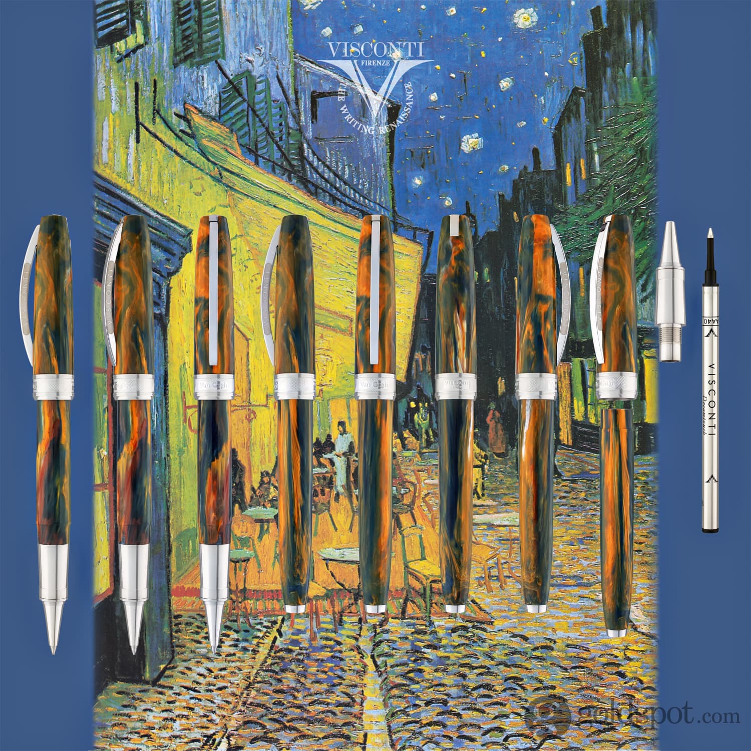 Visconti Van Gogh Rollerball Pen in Cafe Terrace at Night - Image 8