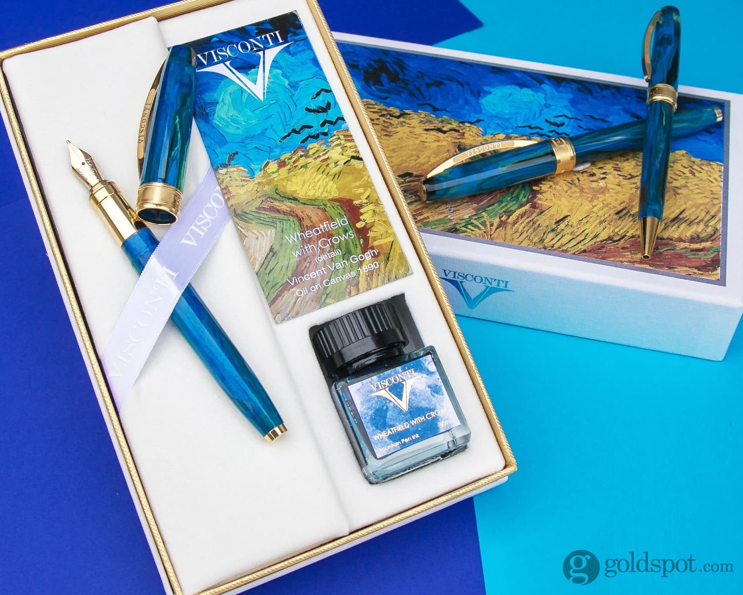Visconti Van Gogh Rollerball Pen in Wheatfield with Crows - Special Edition - Image 6