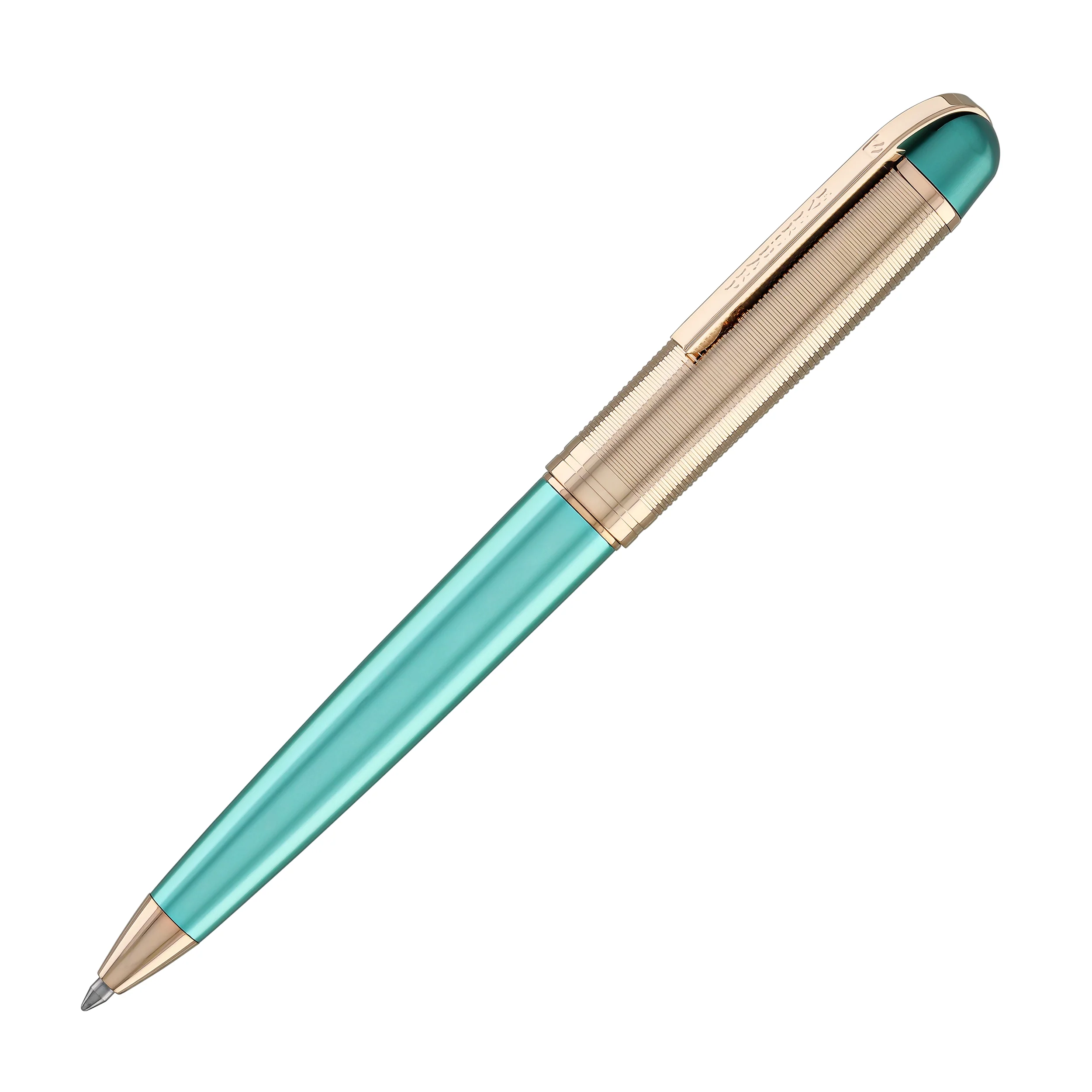 Wahl Eversharp Skyline Ballpoint Pen in Emerald with Rose Gold Trim - Image 3