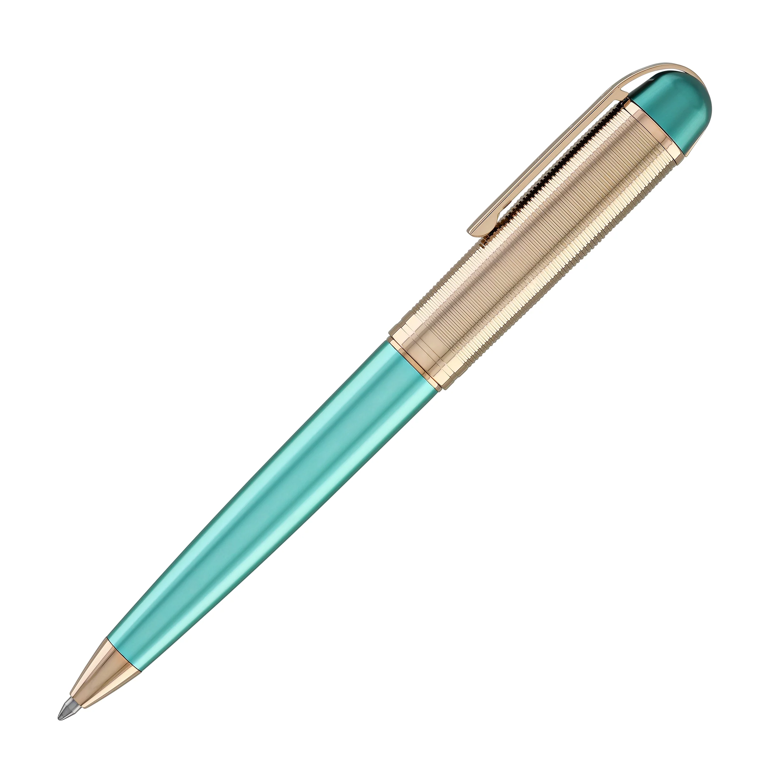Wahl Eversharp Skyline Ballpoint Pen in Emerald with Rose Gold Trim - Image 4