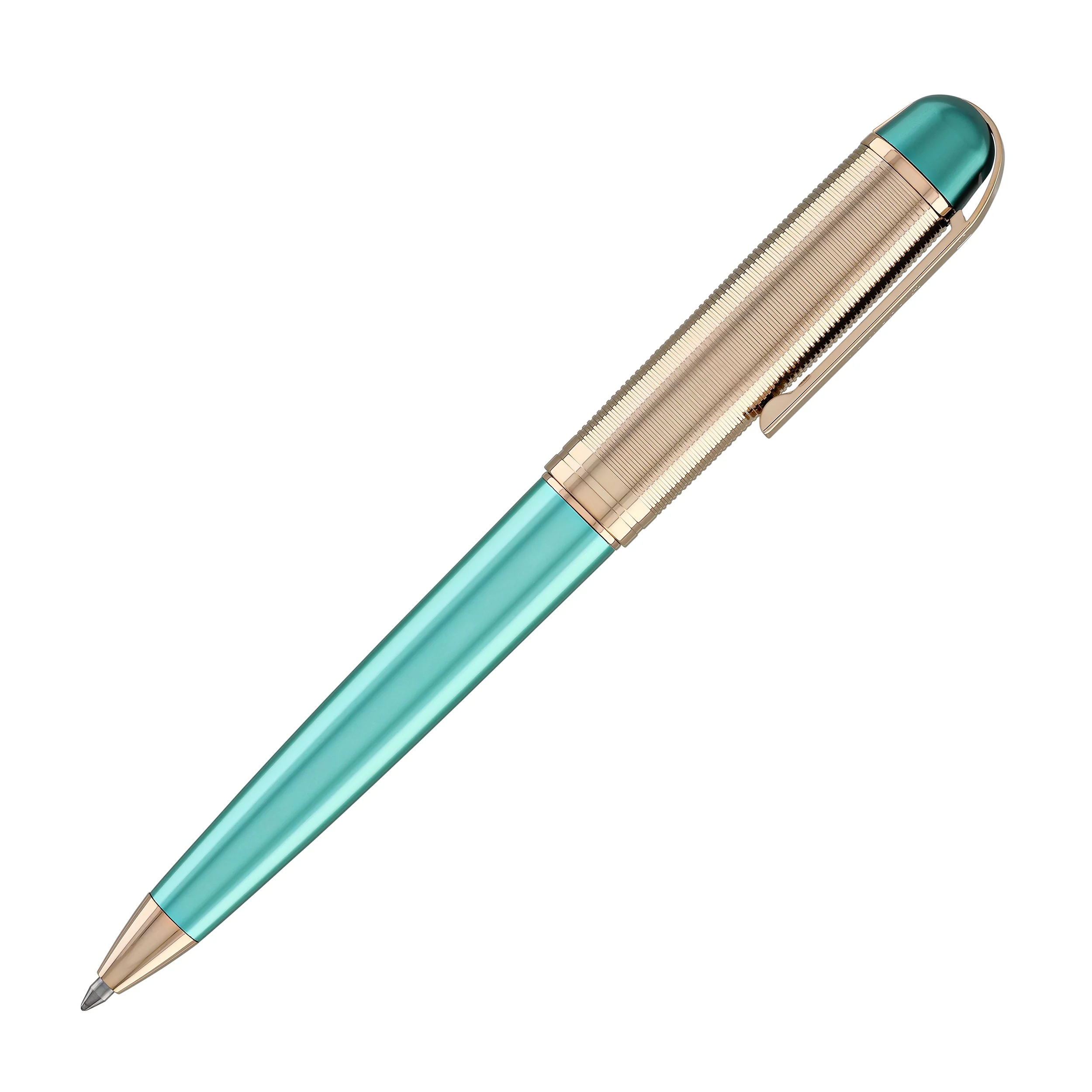 Wahl Eversharp Skyline Ballpoint Pen in Emerald with Rose Gold Trim - Image 5