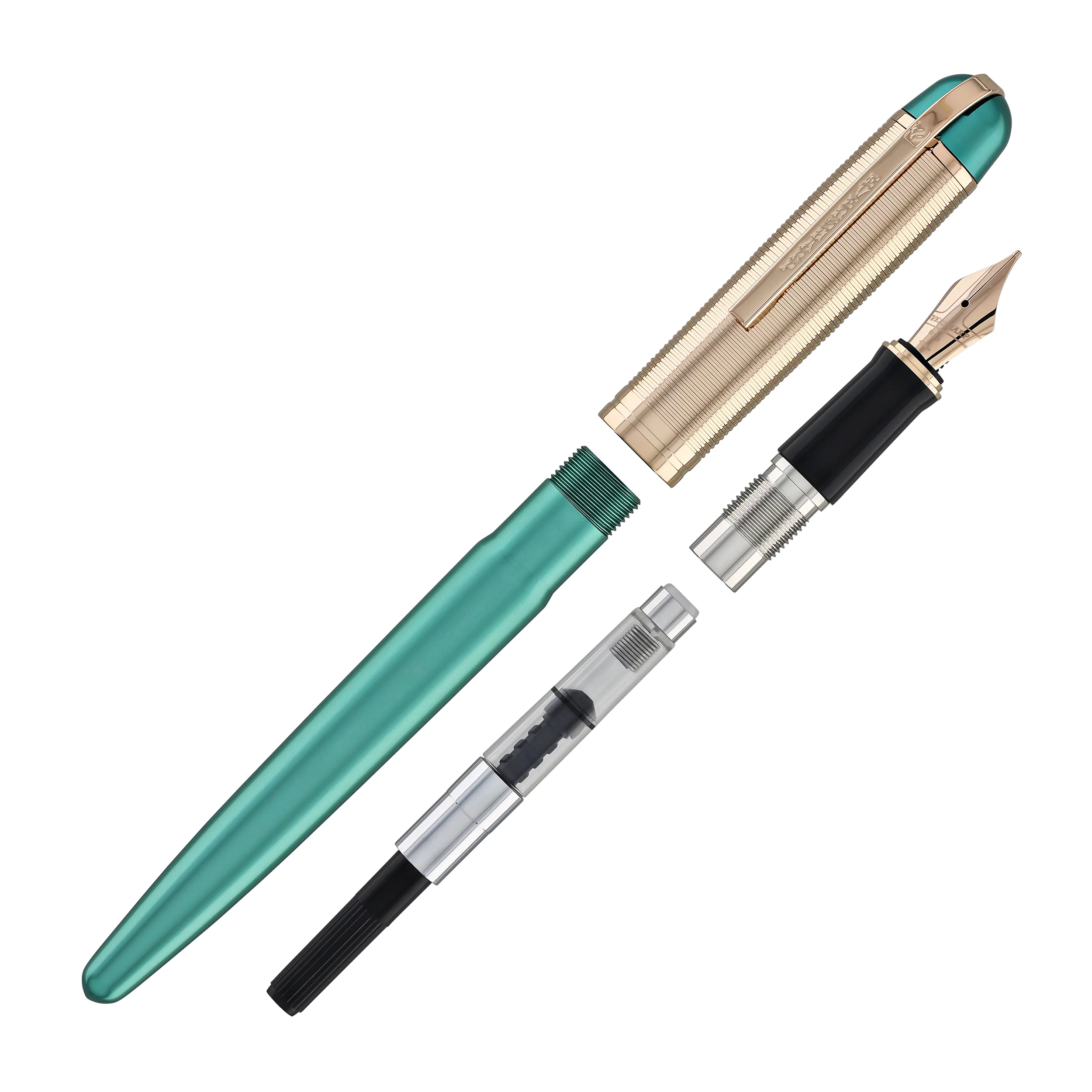 Wahl Eversharp Skyline Fountain Pen in Emerald with Rose Gold Trim - Image 8