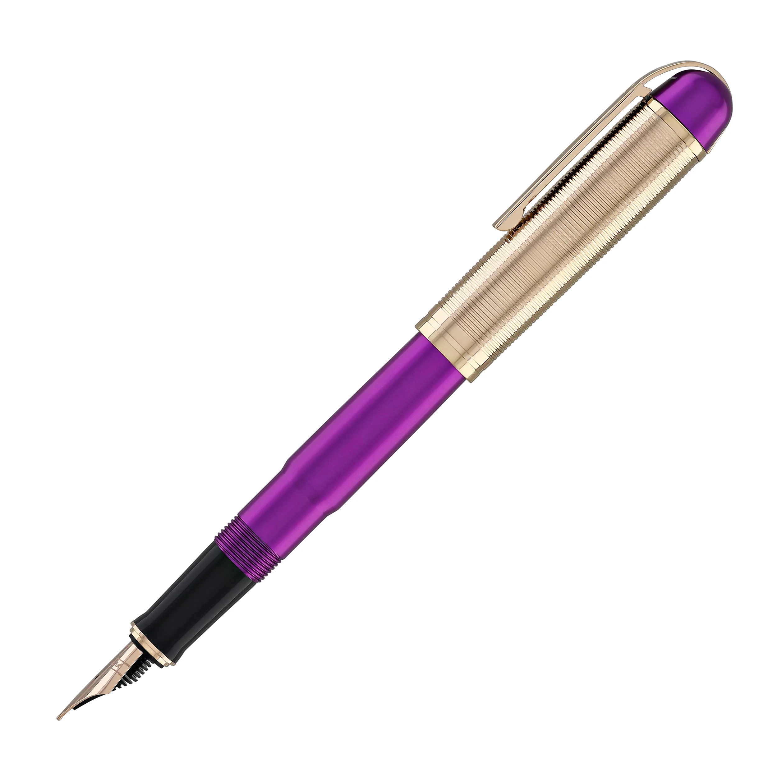 Wahl Eversharp Skyline Fountain Pen in Royal Purple with Rose Gold Trim - Image 5