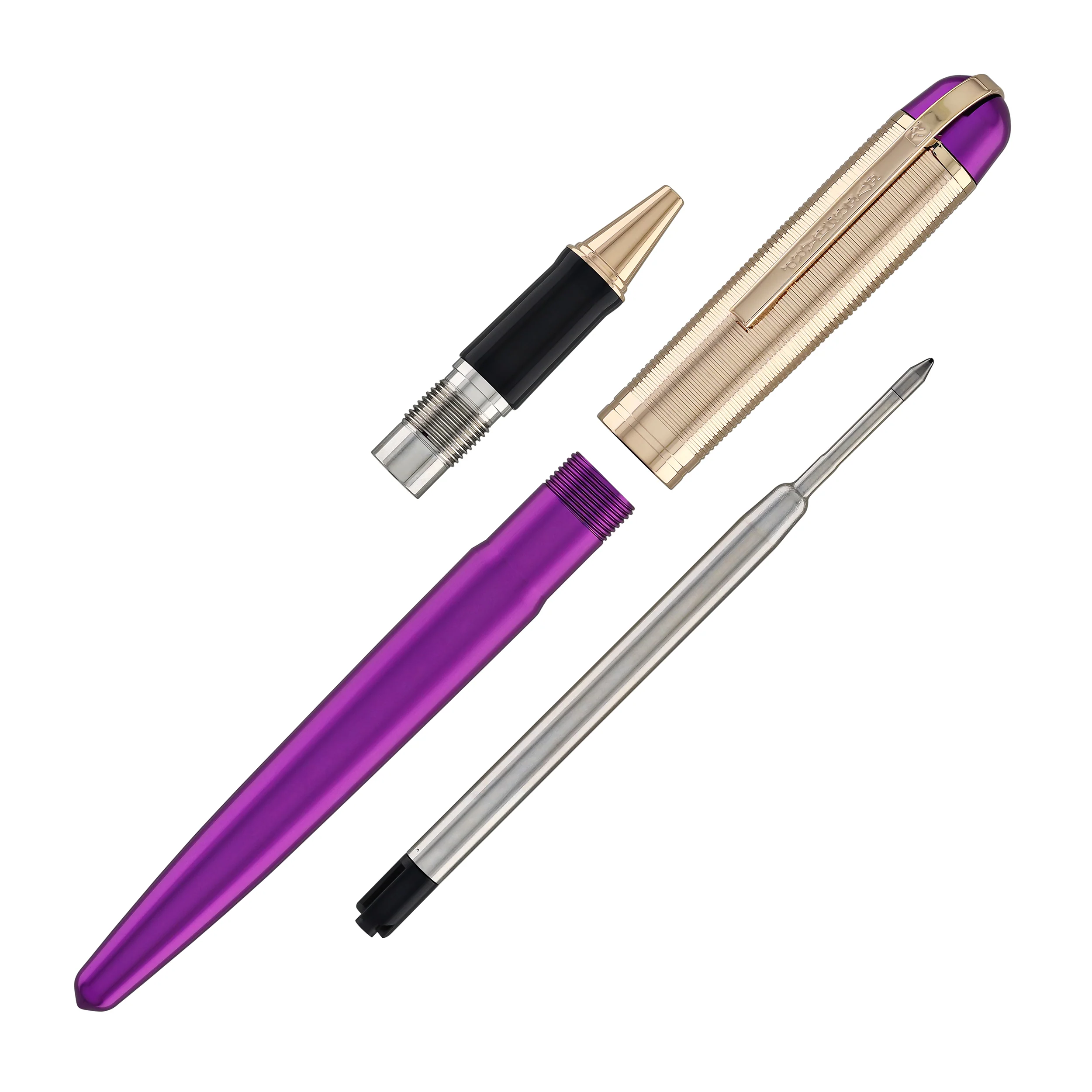Wahl Eversharp Skyline Rollerball Pen in Royal Purple with Rose Gold Trim - Image 8
