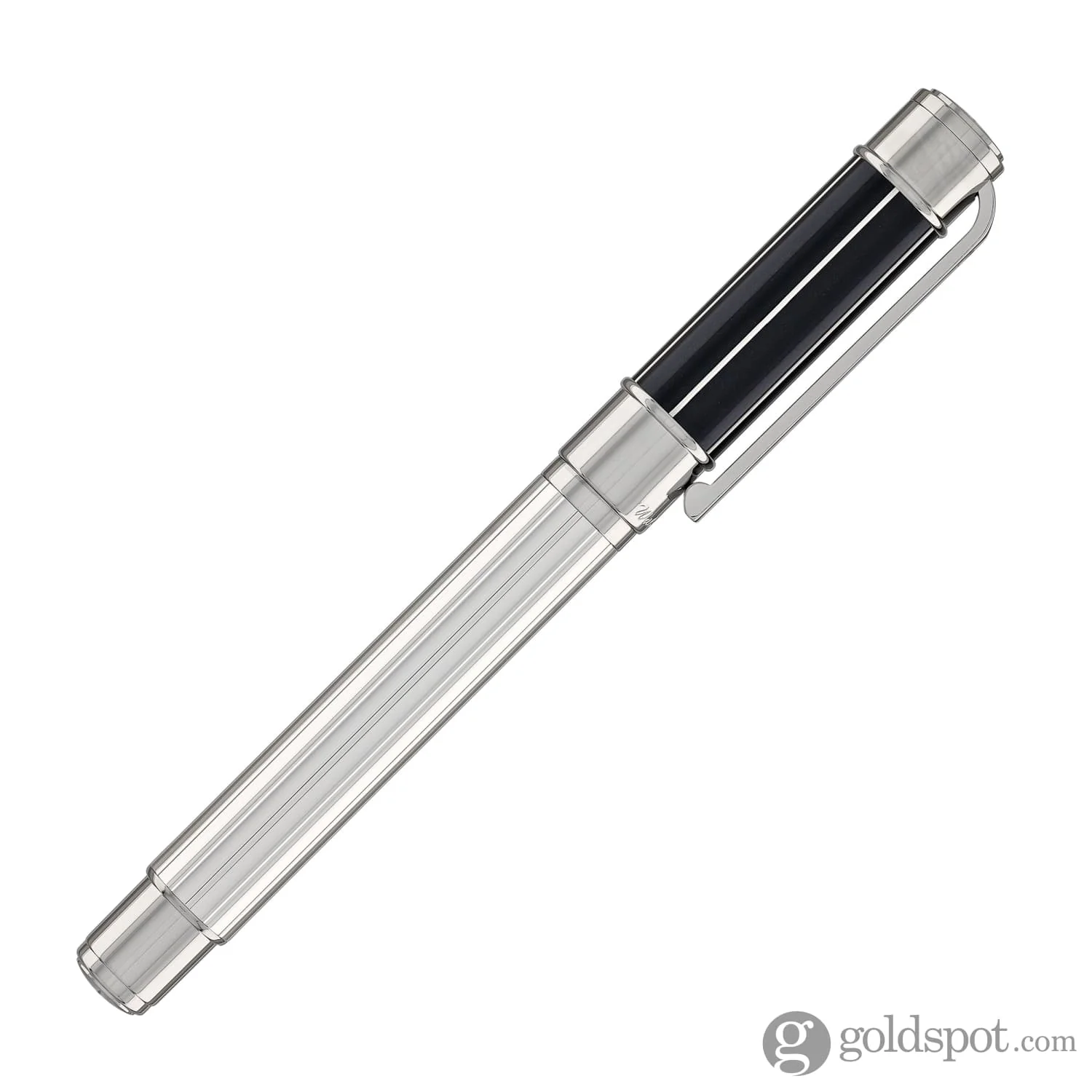 Waldmann Commander 23 Fountain Pen in Sterling Silver and Blue Lacquer, 18kt Gold Nib - Image 6