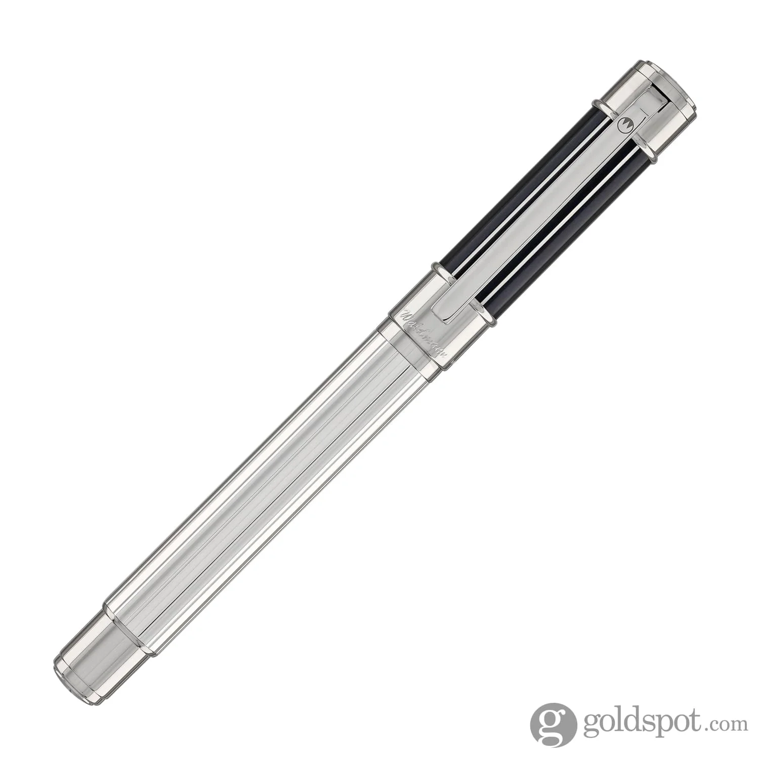Waldmann Commander 23 Fountain Pen in Sterling Silver and Blue Lacquer, Steel Nib - Image 4