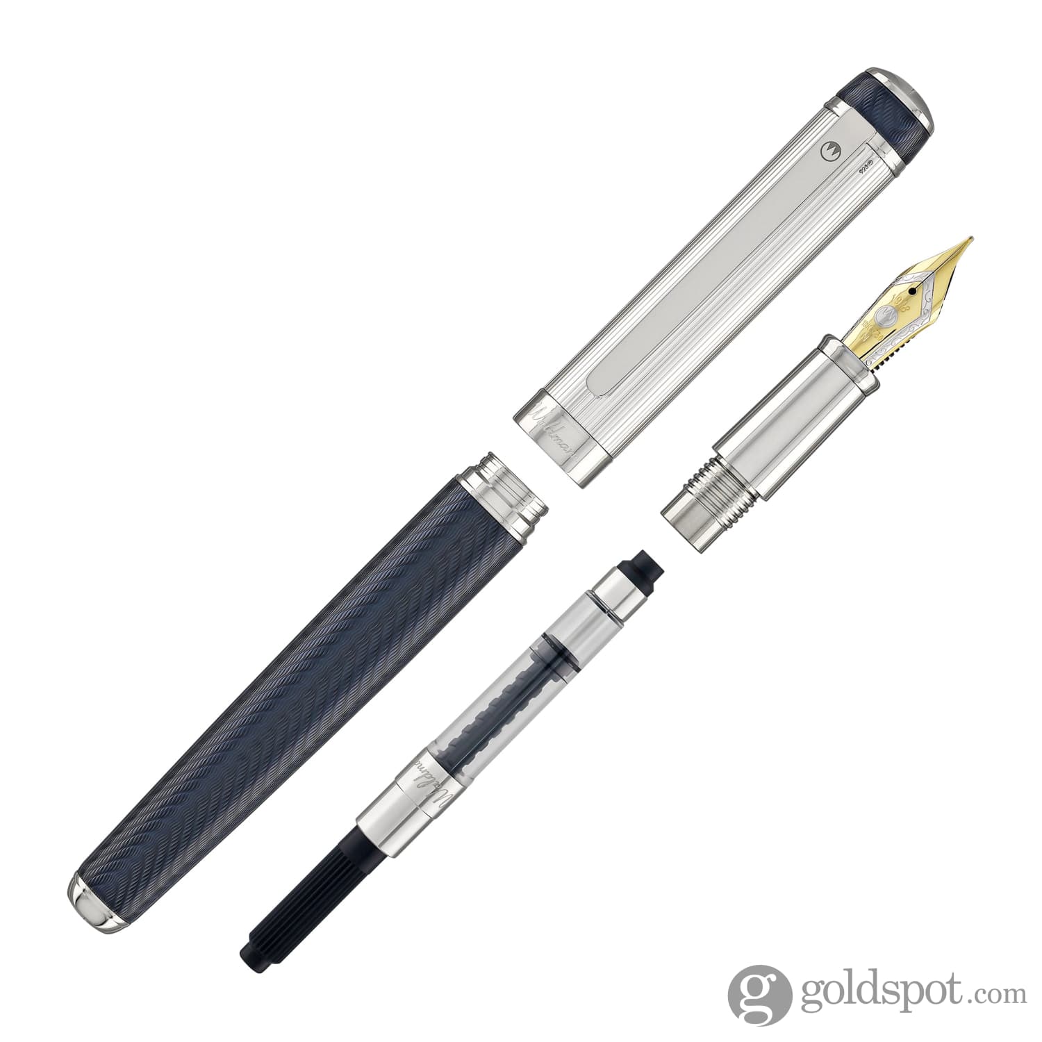 Waldmann Grandeur Fountain Pen in Blue Ocean Wave - Image 7