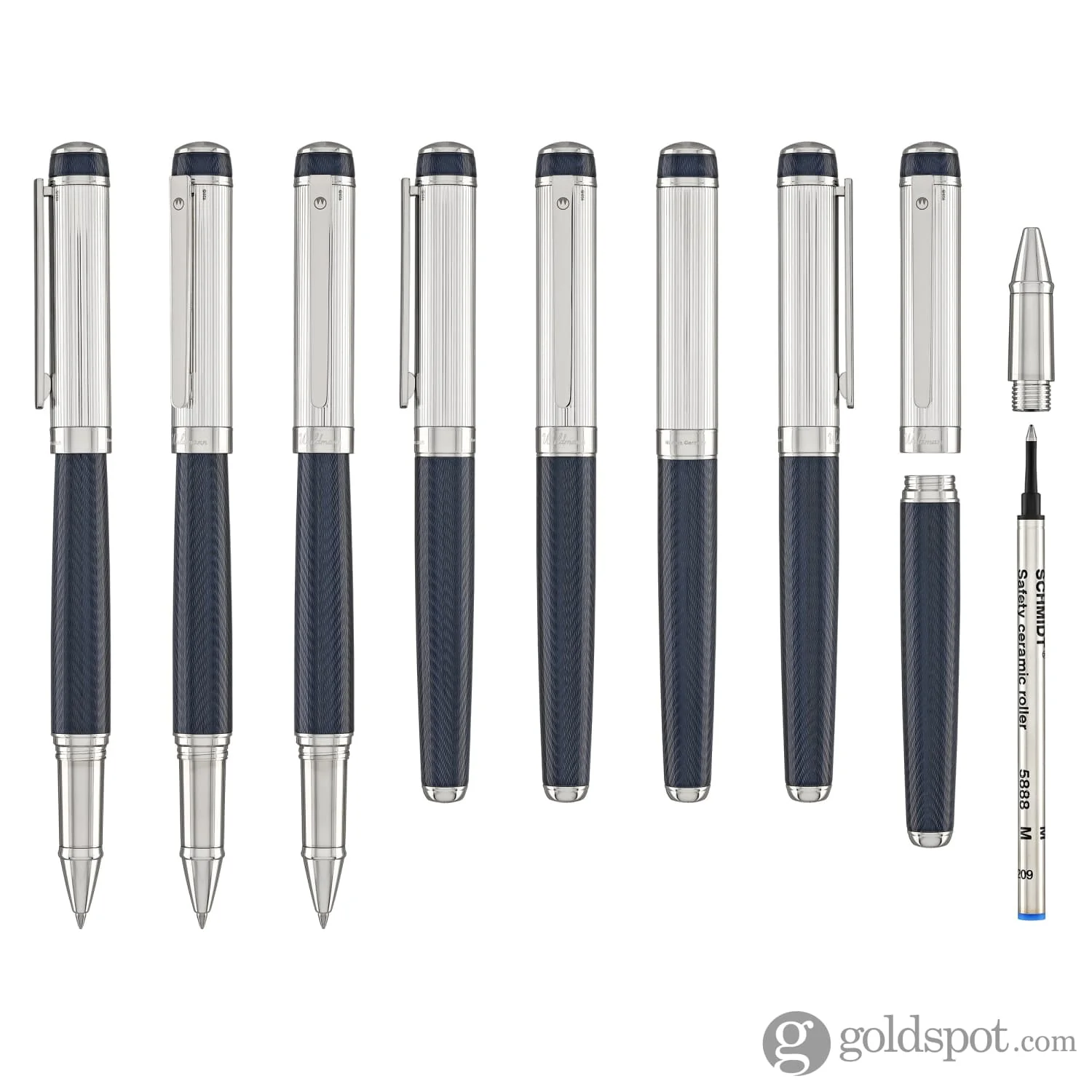 Waldmann Grandeur Rollerball Pen in Blue Ocean Wave - Image 8