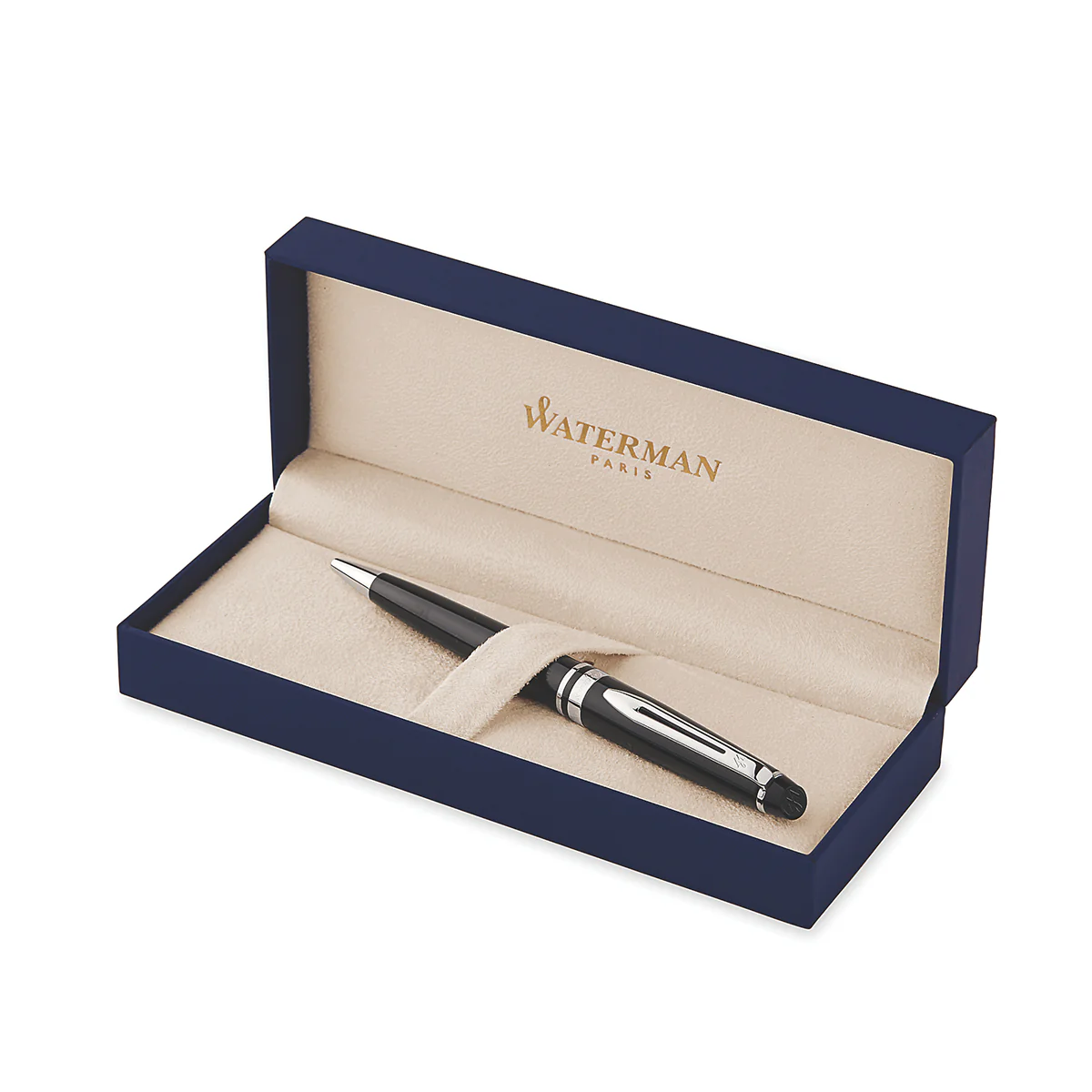 Waterman Expert Ballpoint Pen in Black Chrome Trim - Image 7