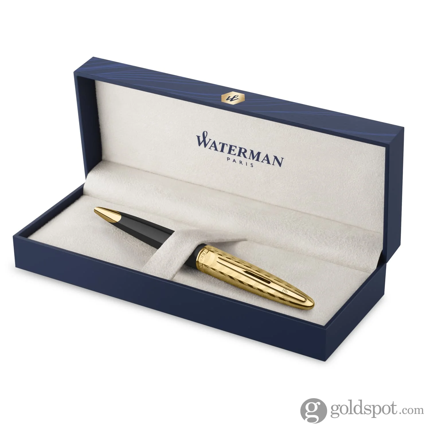 Waterman Carène Ballpoint Pen in Opera with Gold Trim - Image 8