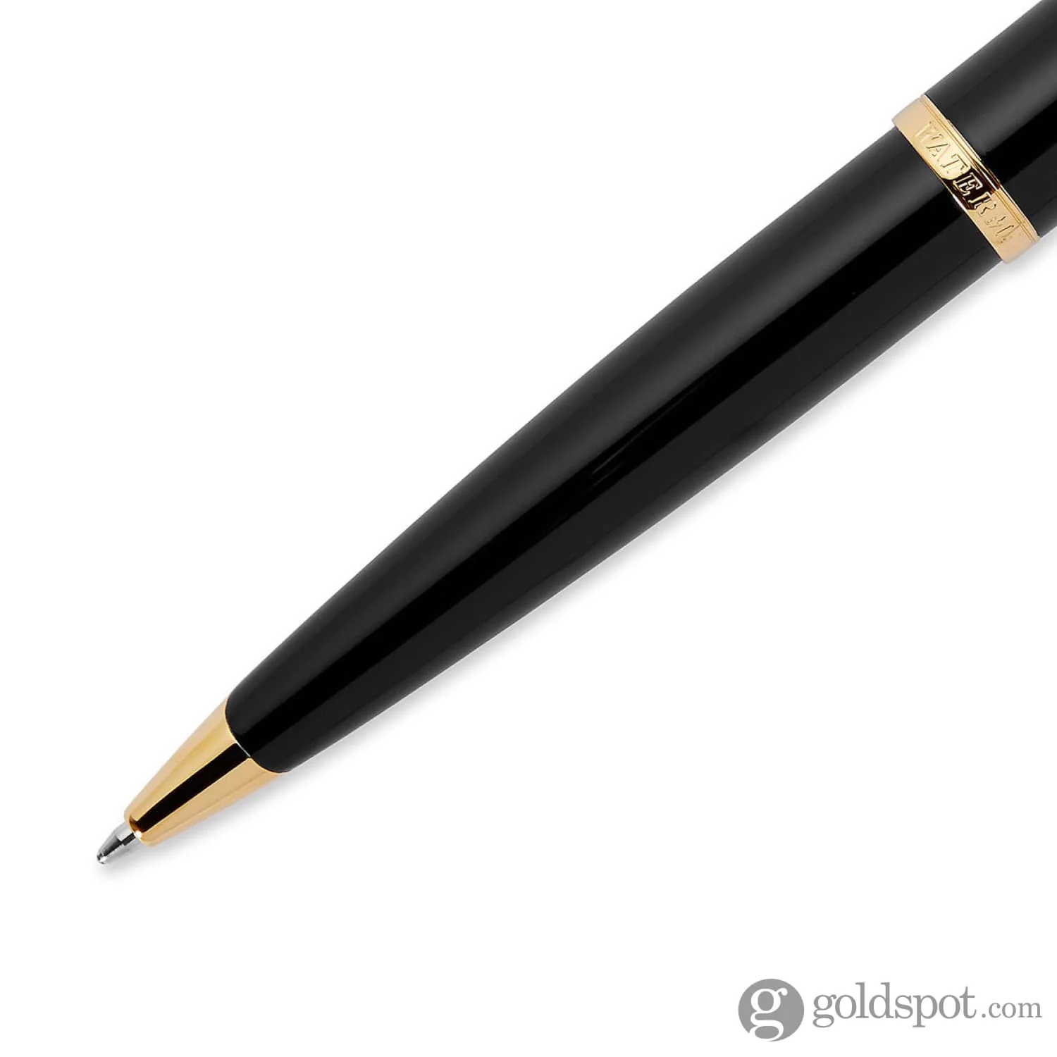 Waterman Carene Ballpoint Pen in Black Sea with Gold Trim - Image 3