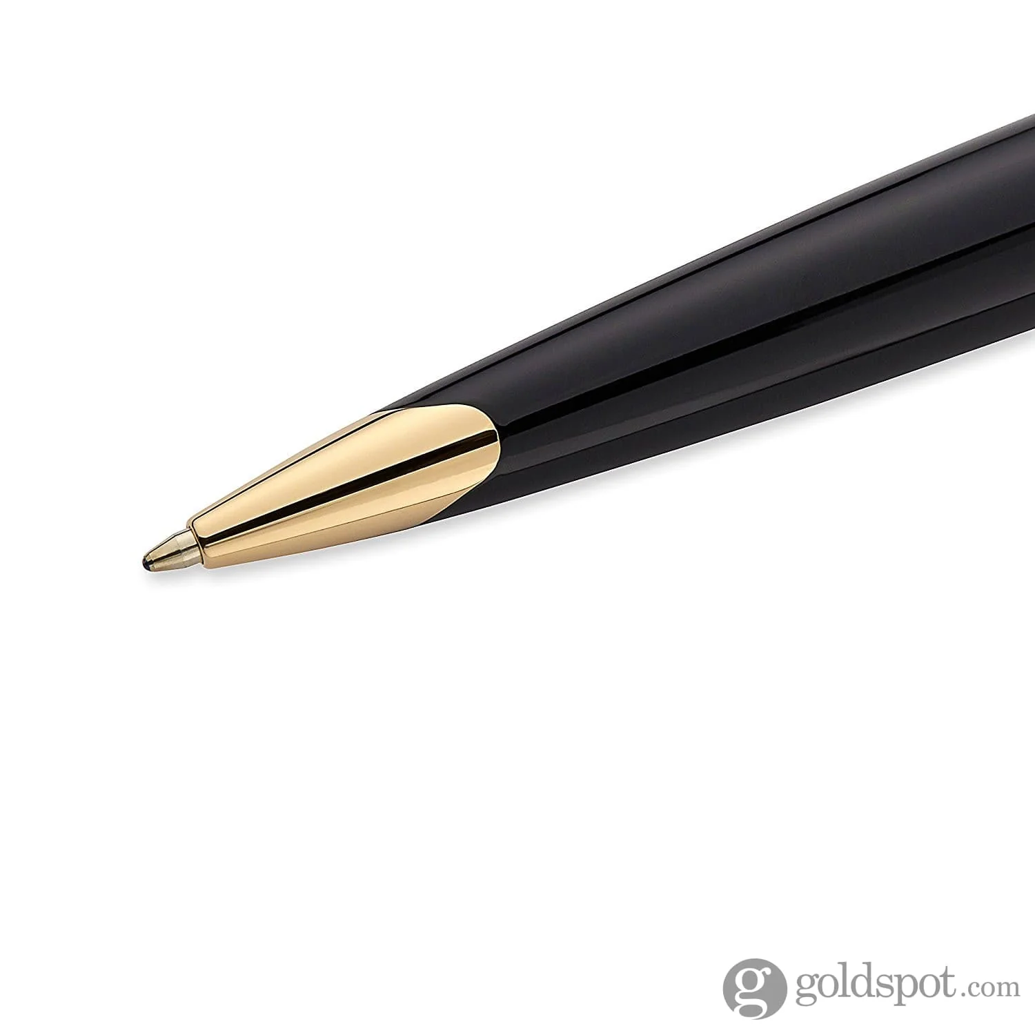 Waterman Carene Ballpoint Pen in Deluxe Black & Silver with Gold Trim - Image 3