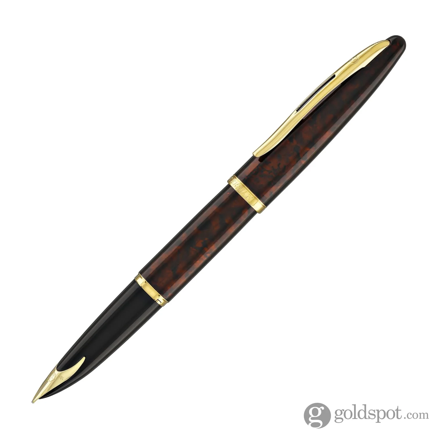 Waterman Carene Fountain Pen in Marine Amber - 18K Gold - Image 2