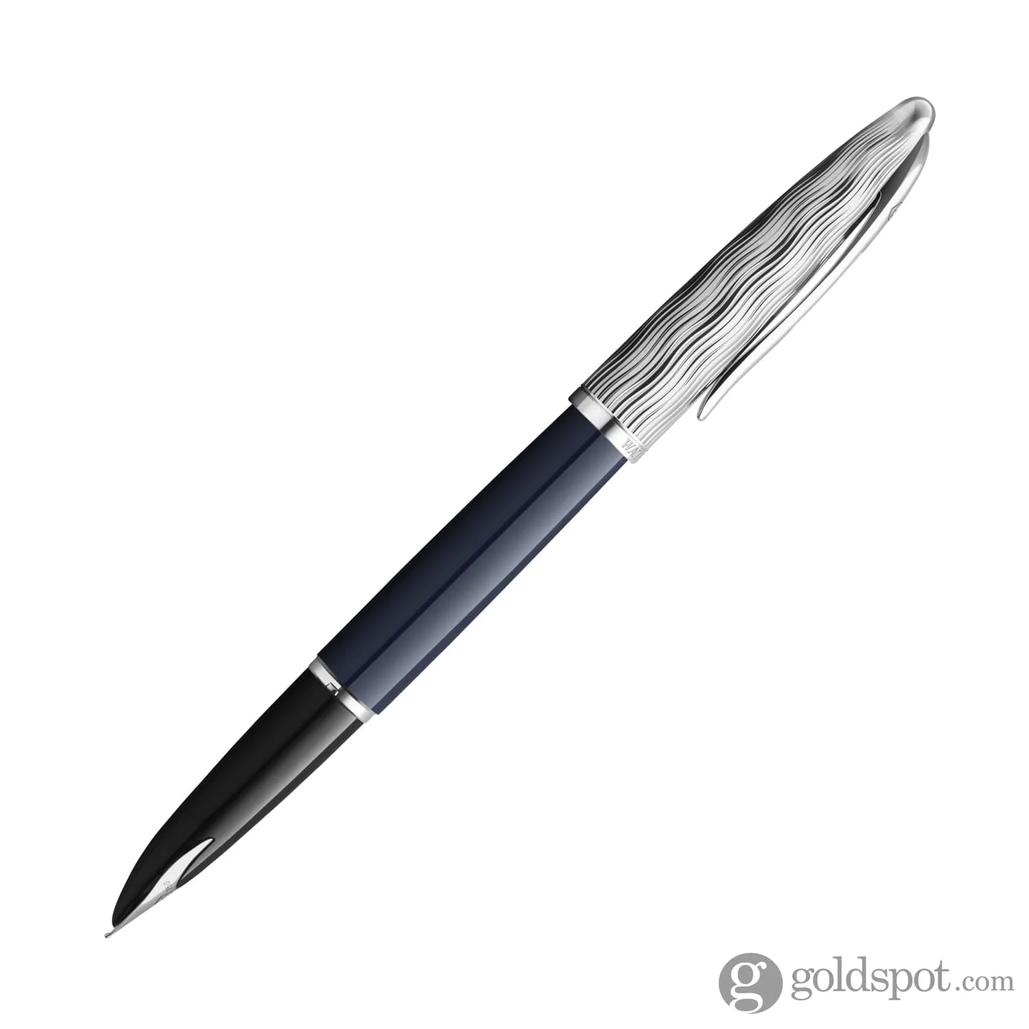 Waterman Carene L’Essence du Bleu Fountain Pen in Metal & Blue Lacquer - 18K Gold - Image 2