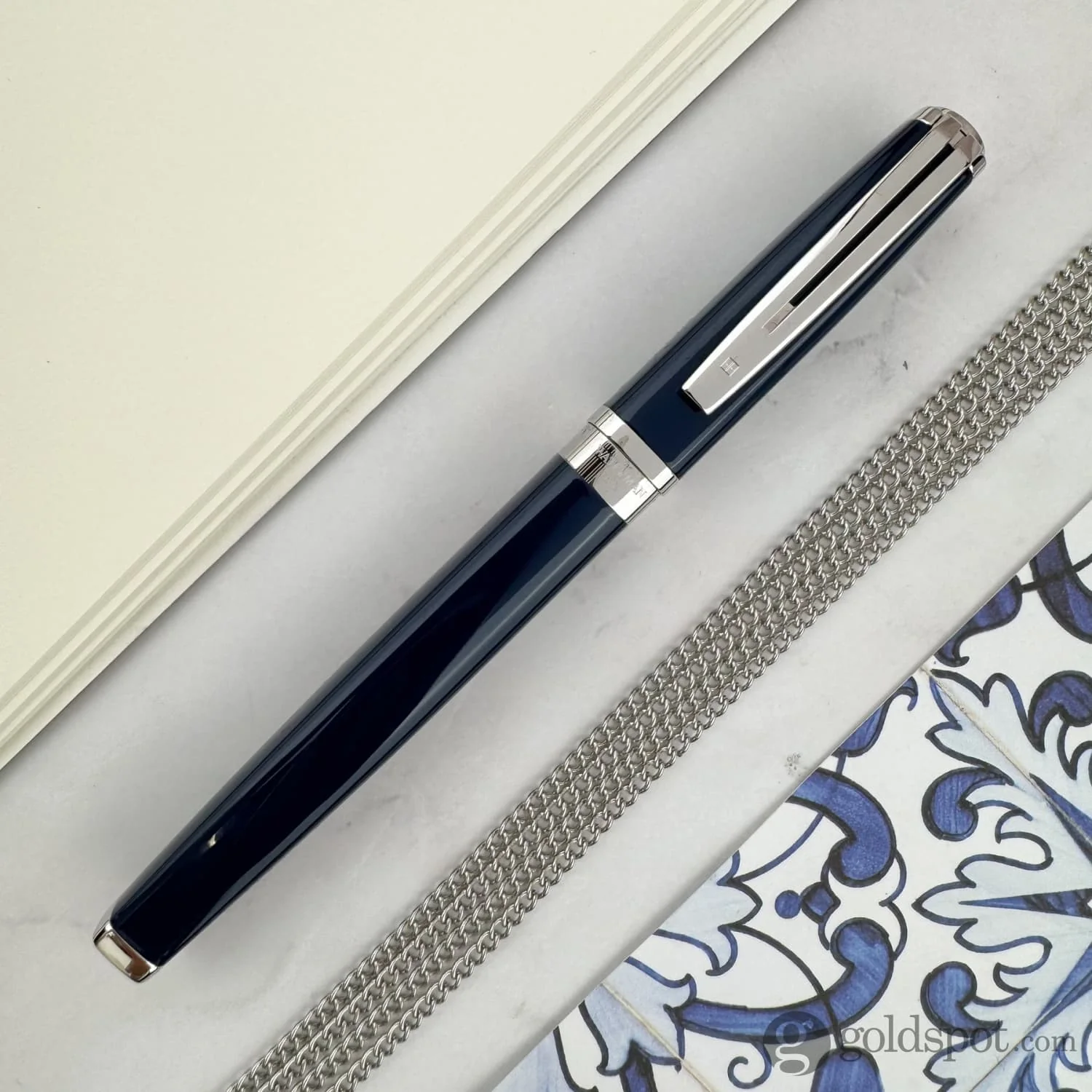 Waterman Exception Fountain Pen in Blue - 18K Gold - Image 10