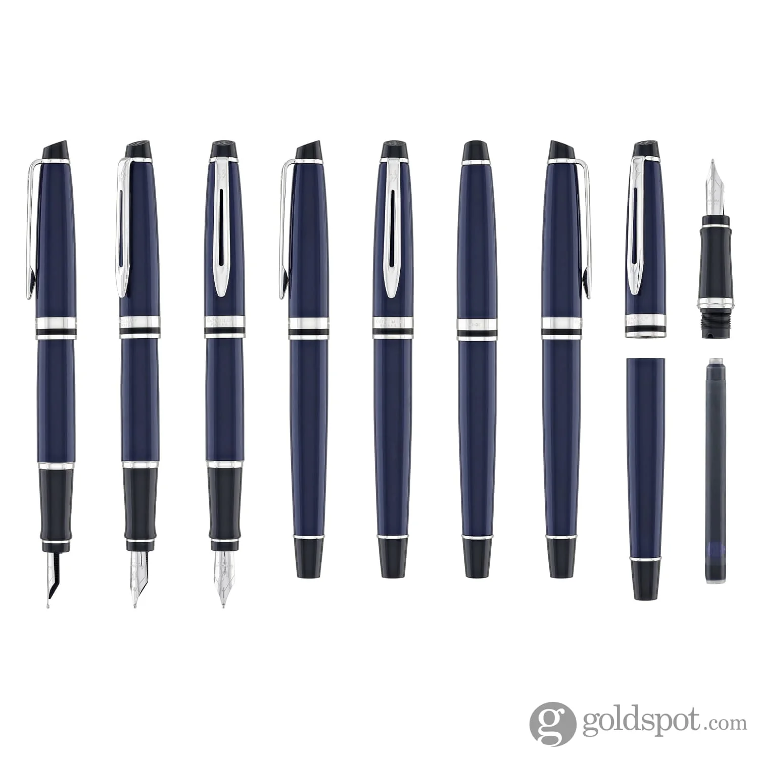 Waterman Expert 2024 Fountain Pen in Blue with Palladium Trim - Medium Point - Image 8