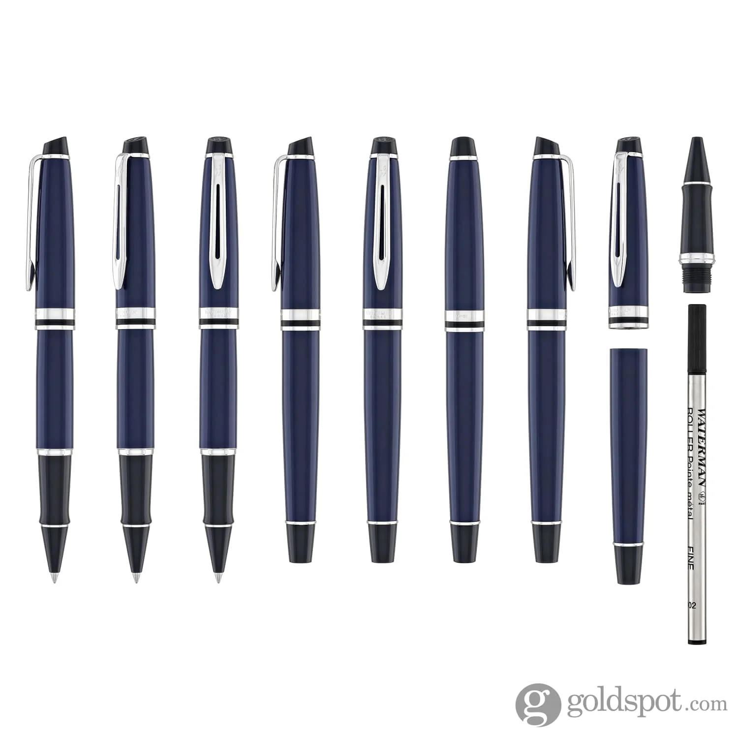 Waterman Expert 2024 Rollerball Pen in Blue with Palladium Trim - Image 8