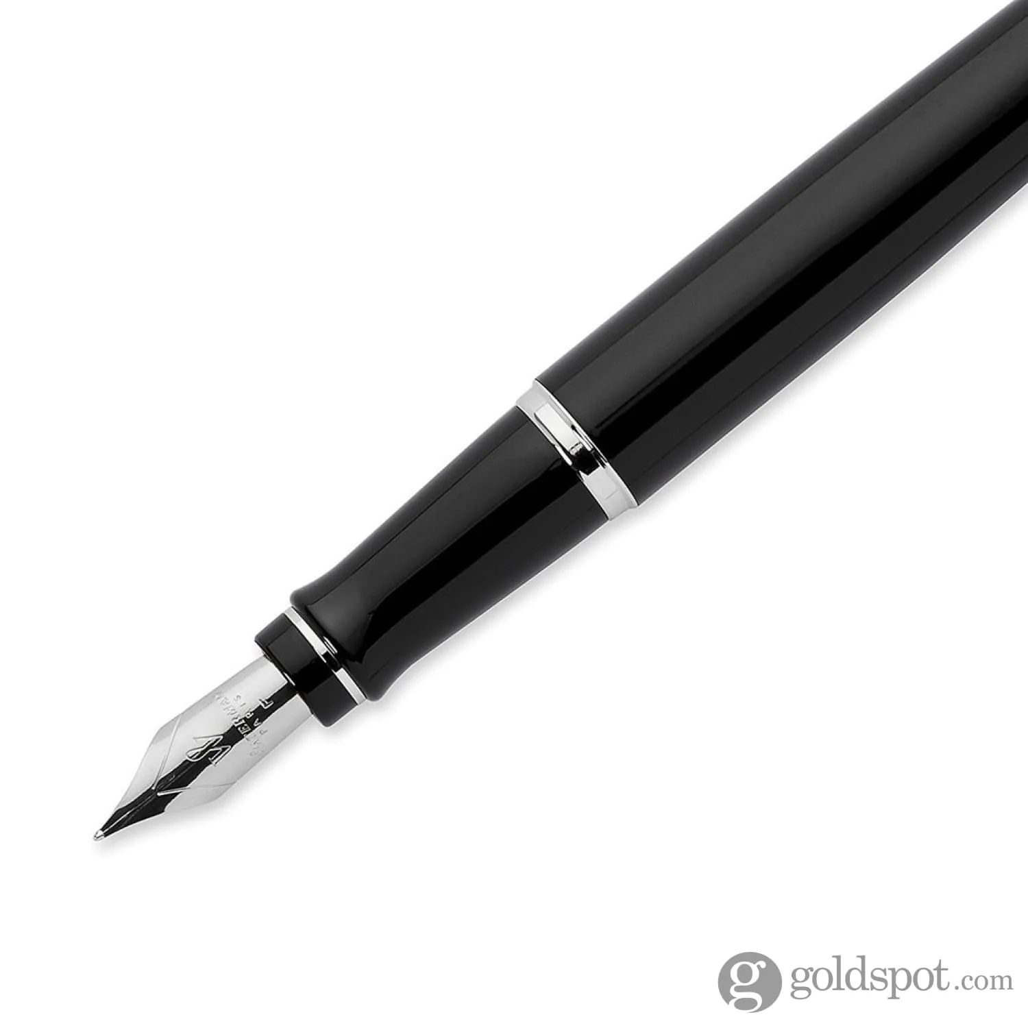 Waterman Expert Fountain Pen in Black with Chrome Trim - Image 3