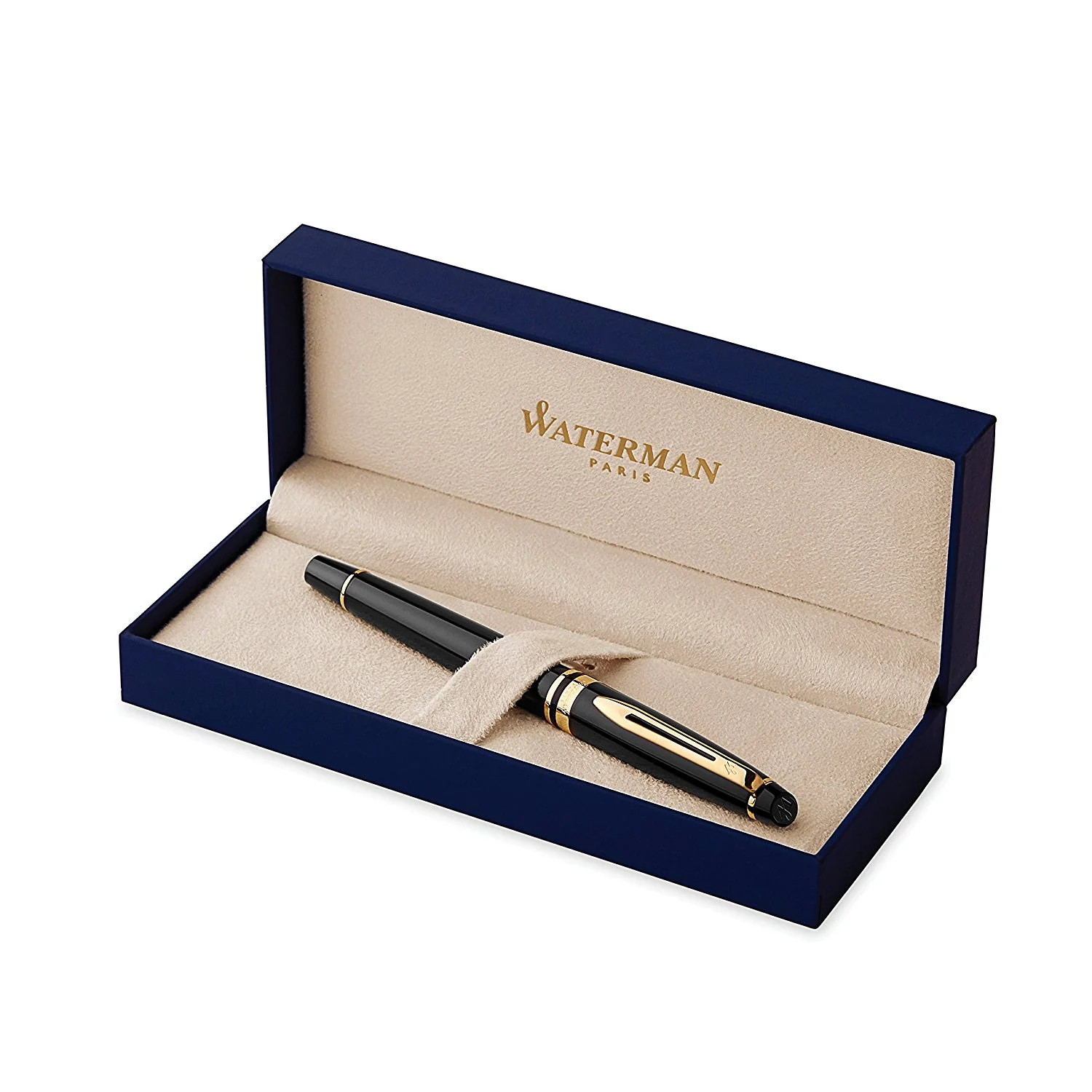 Waterman Expert Fountain Pen in Black with Gold Trim - Image 9
