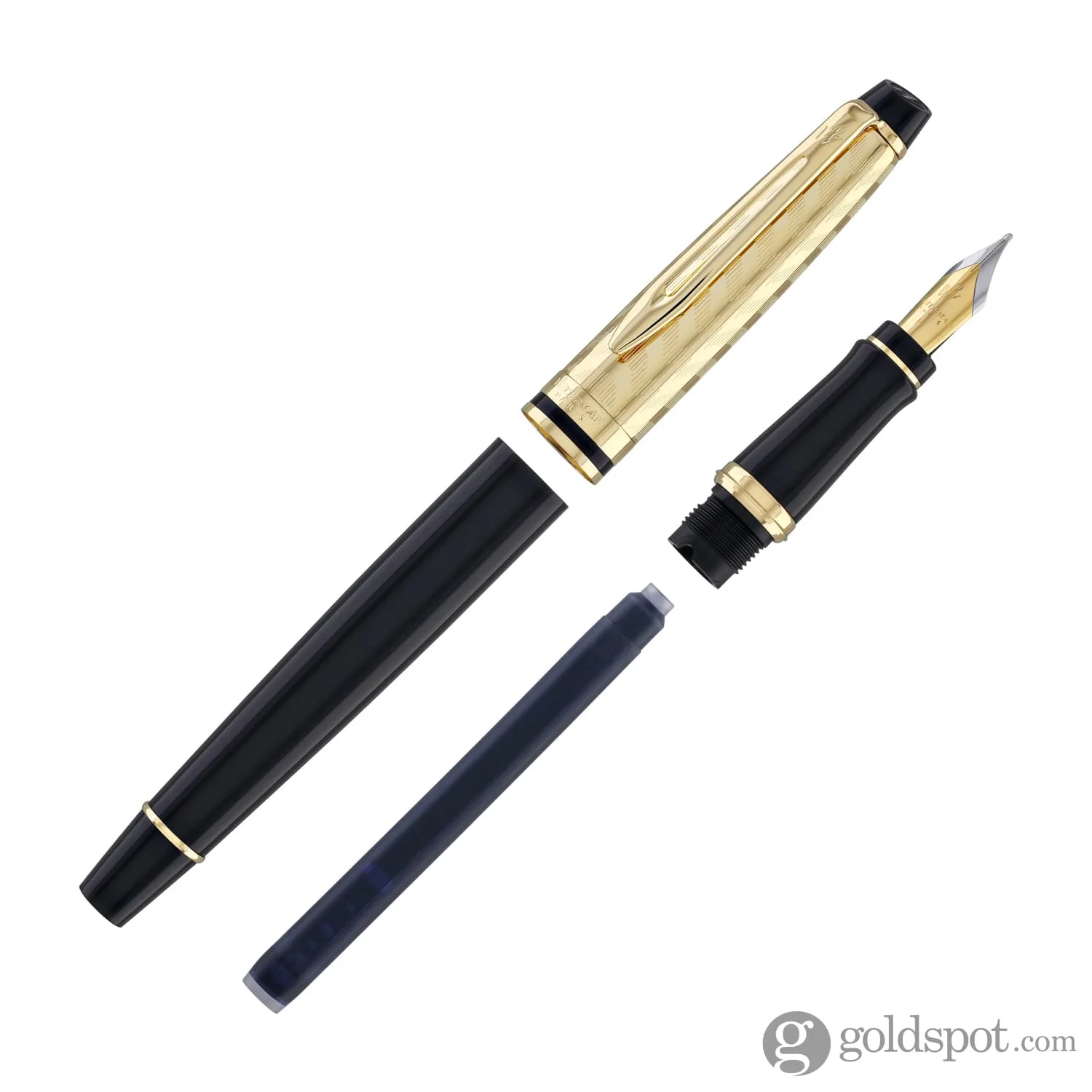 Waterman Expert Fountain Pen in Opera with Gold Trim - Medium Point - Image 8