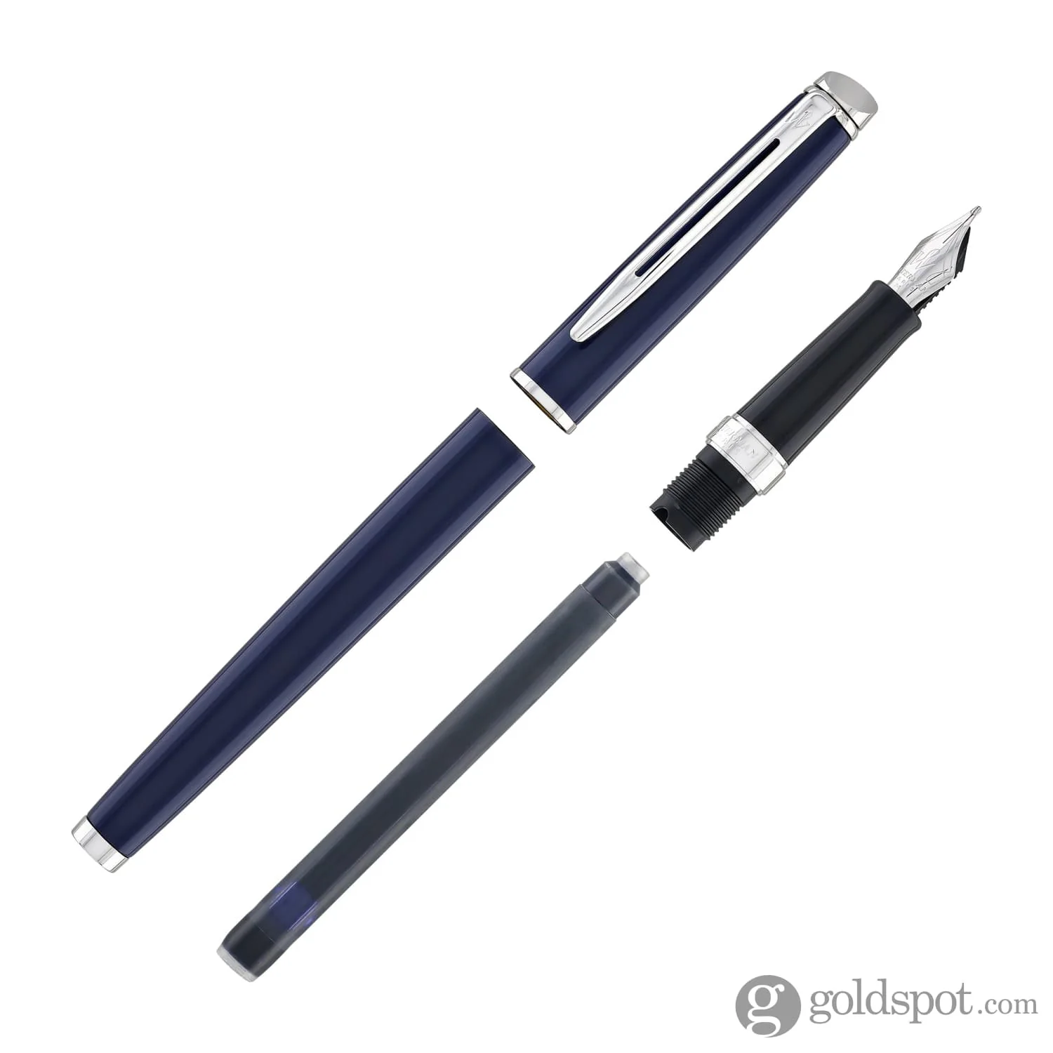 Waterman Hemisphere 2024 Fountain Pen in Blue with Palladium Trim - Medium Point - Image 7