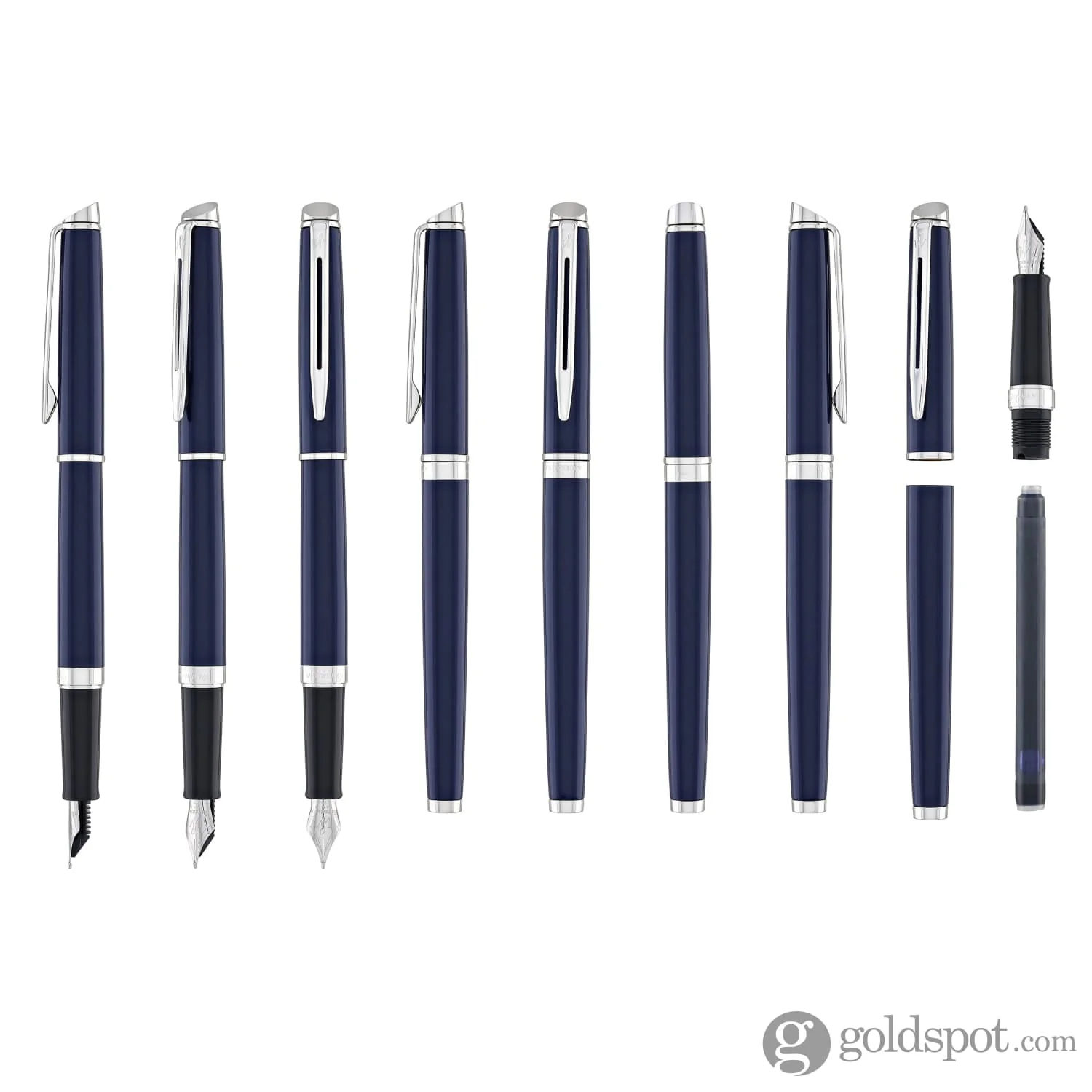 Waterman Hemisphere 2024 Fountain Pen in Blue with Palladium Trim - Medium Point - Image 8