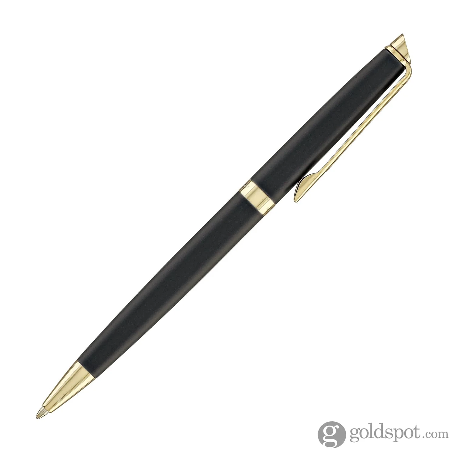 Waterman Hémisphère Ballpoint Pen in Lava Black with Gold Trim - Image 6