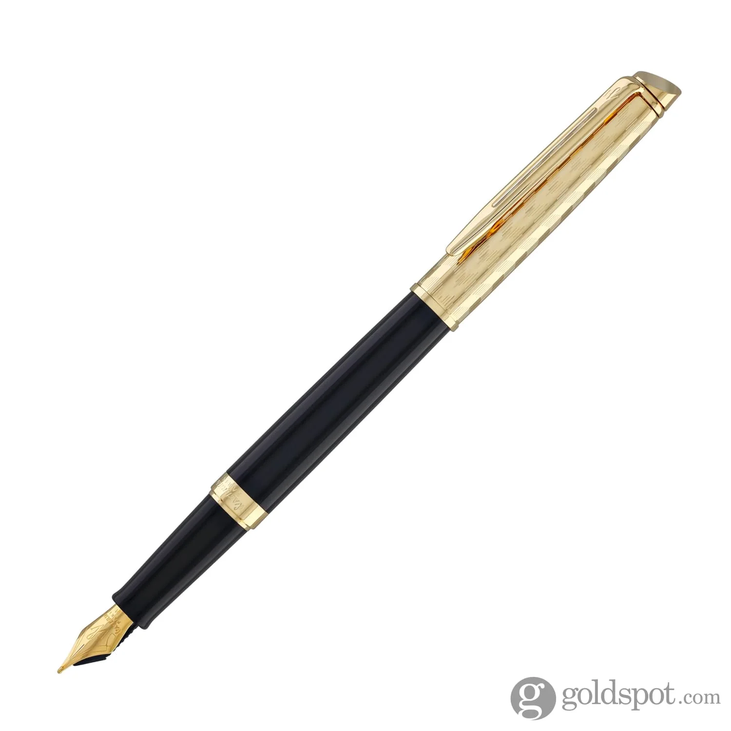 Waterman Hémisphère Fountain Pen in Opera with Gold Trim - Medium Point - Image 4