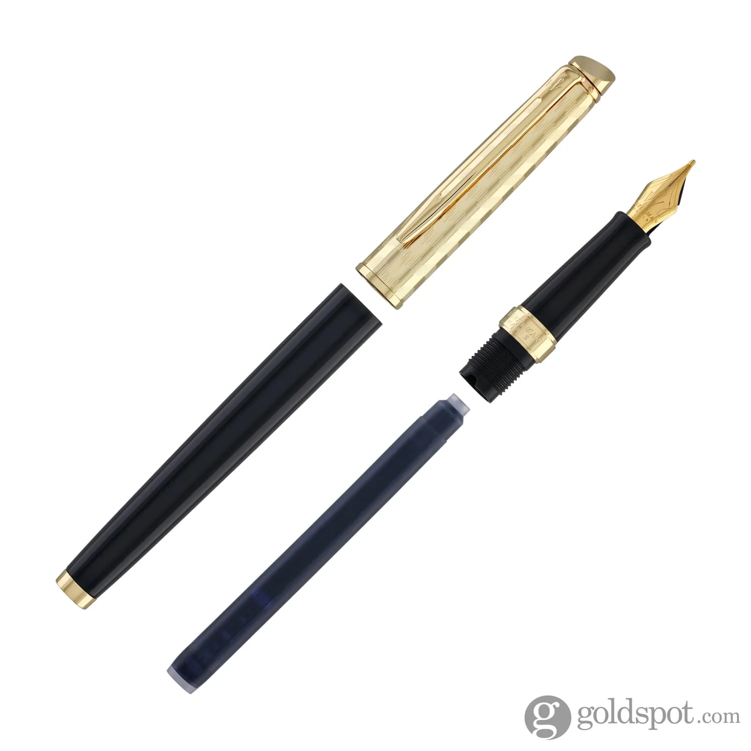 Waterman Hémisphère Fountain Pen in Opera with Gold Trim - Medium Point - Image 8