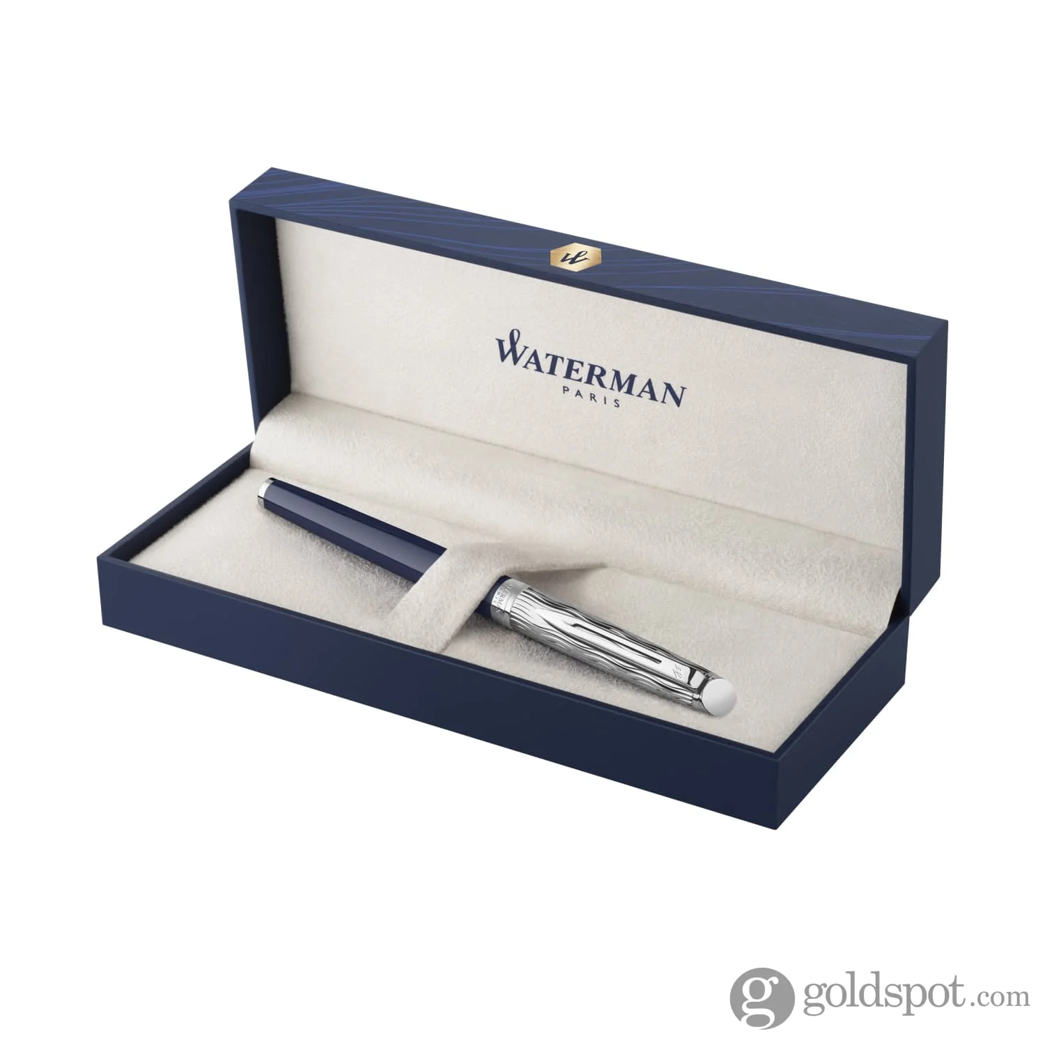 Waterman Hemisphere L’Essence du Bleu Rollerball Pen in Metal & Blue Lacquer - Image 6