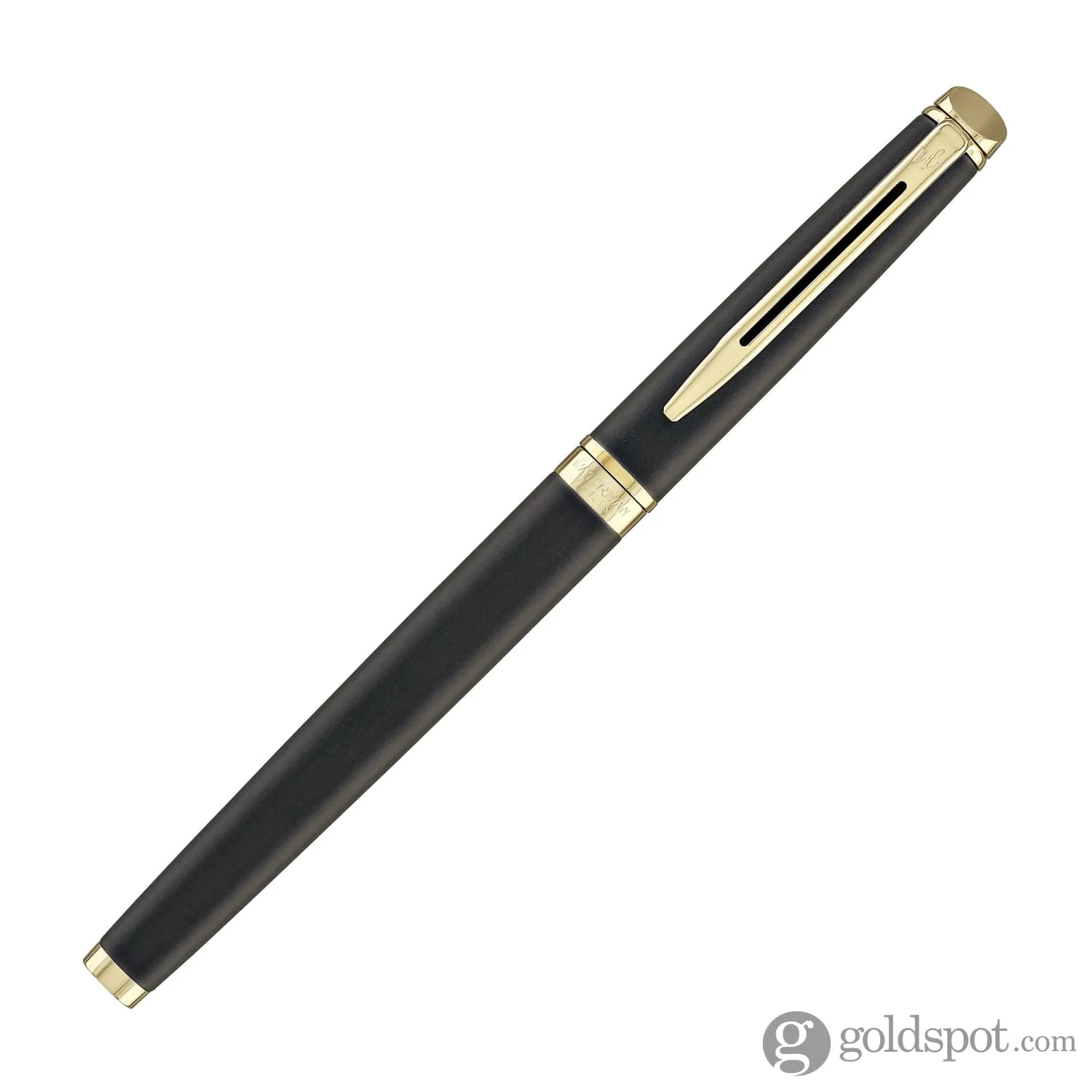 Waterman Hémisphère Rollerball Pen in Lava Black with Gold Trim - Image 4