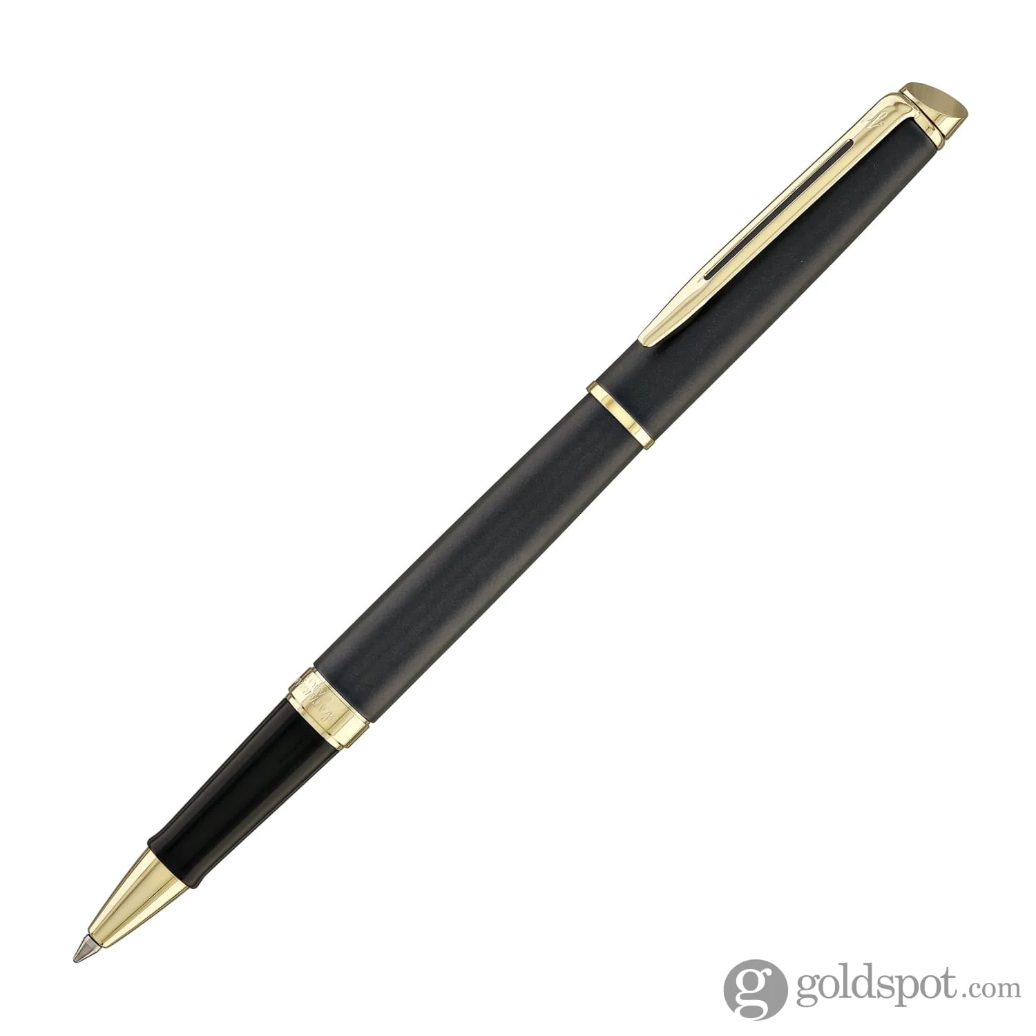 Waterman Hémisphère Rollerball Pen in Lava Black with Gold Trim - Image 5