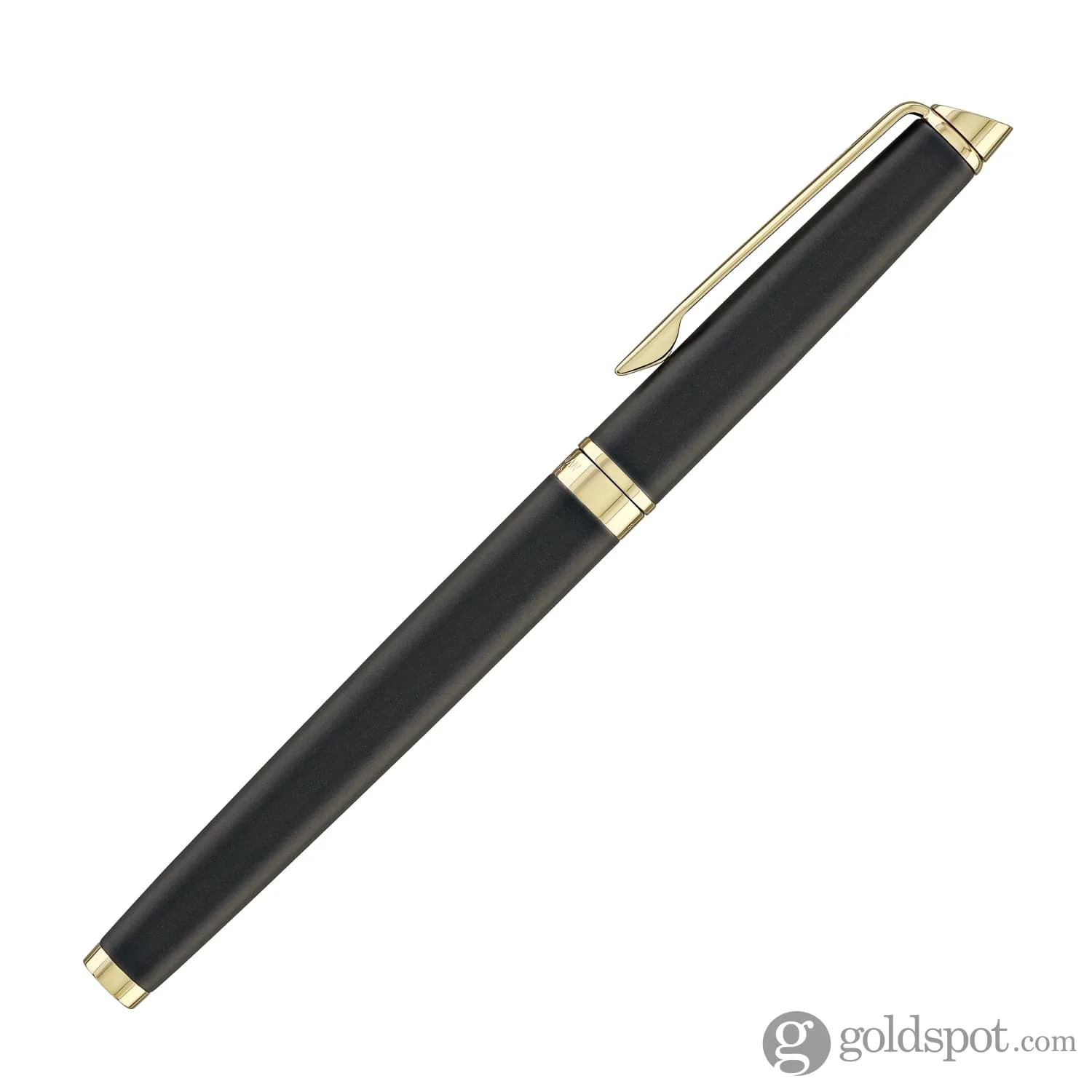 Waterman Hémisphère Rollerball Pen in Lava Black with Gold Trim - Image 7
