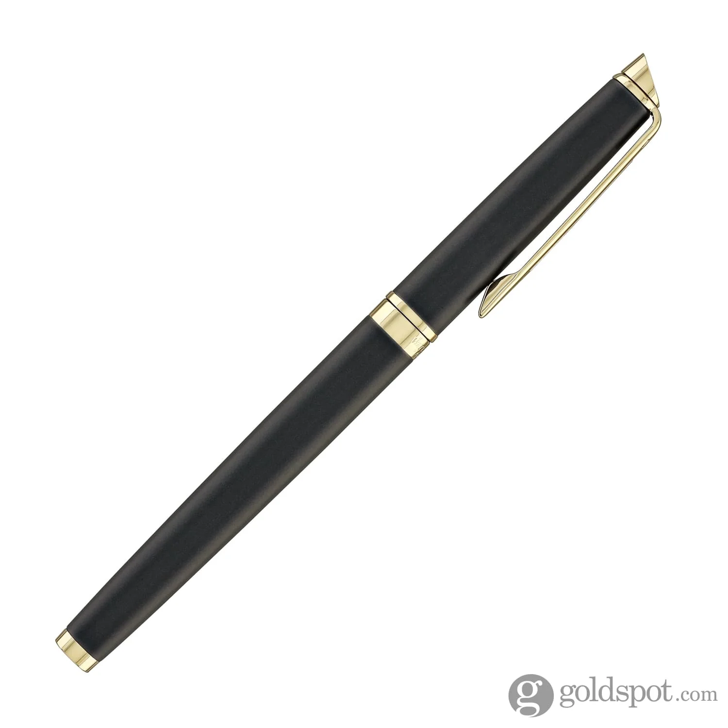 Waterman Hémisphère Rollerball Pen in Lava Black with Gold Trim - Image 8