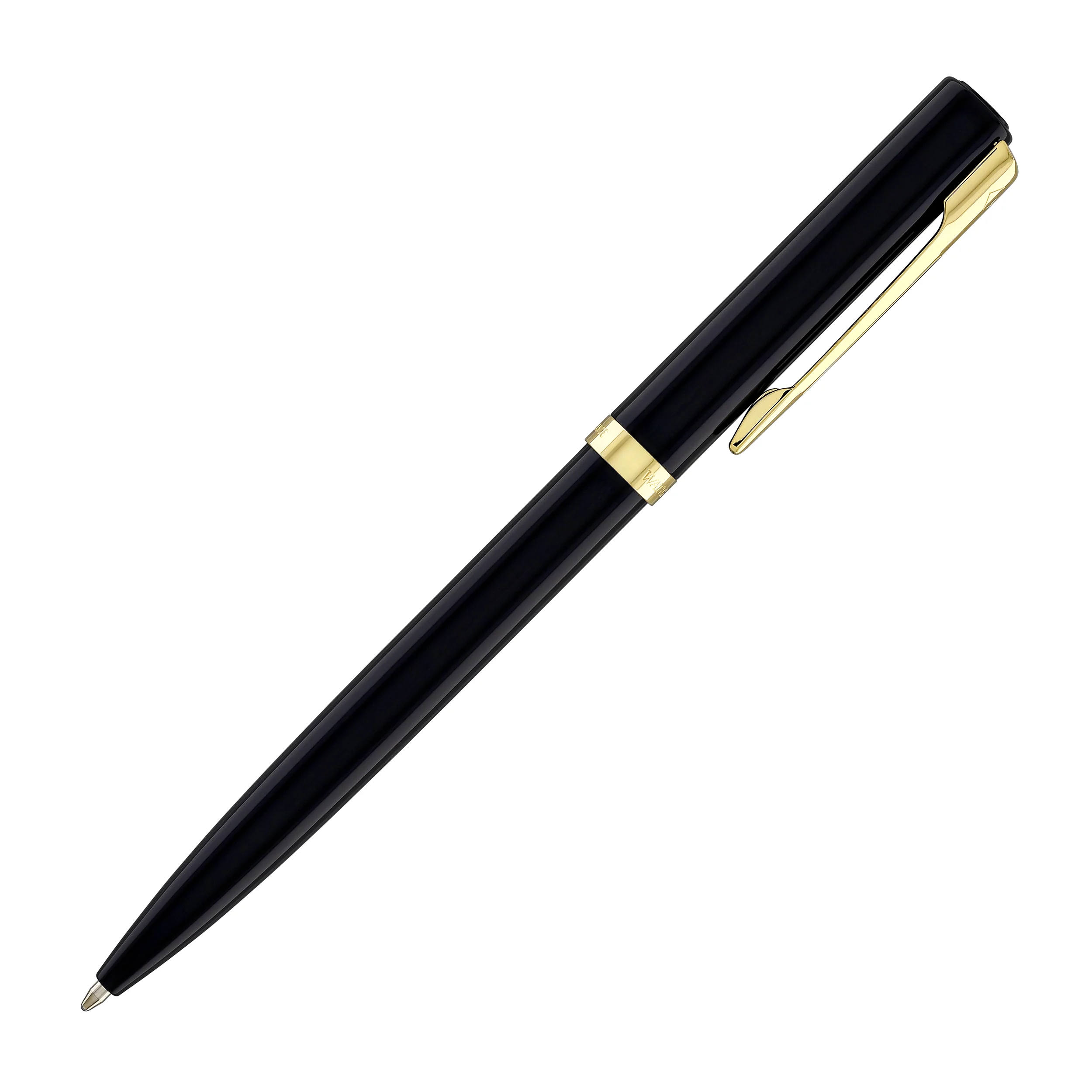 Waterman Impression Ballpoint Pen in Black with Gold Coated - Image 5
